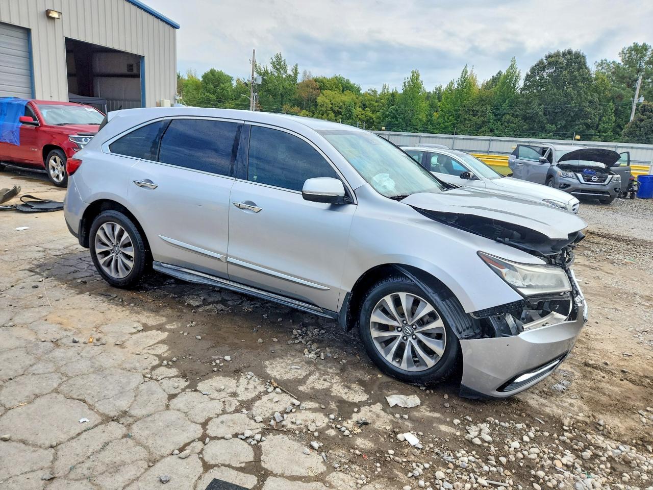 2014 Acura Mdx Technology Silver vin: 5FRYD4H40EB028300