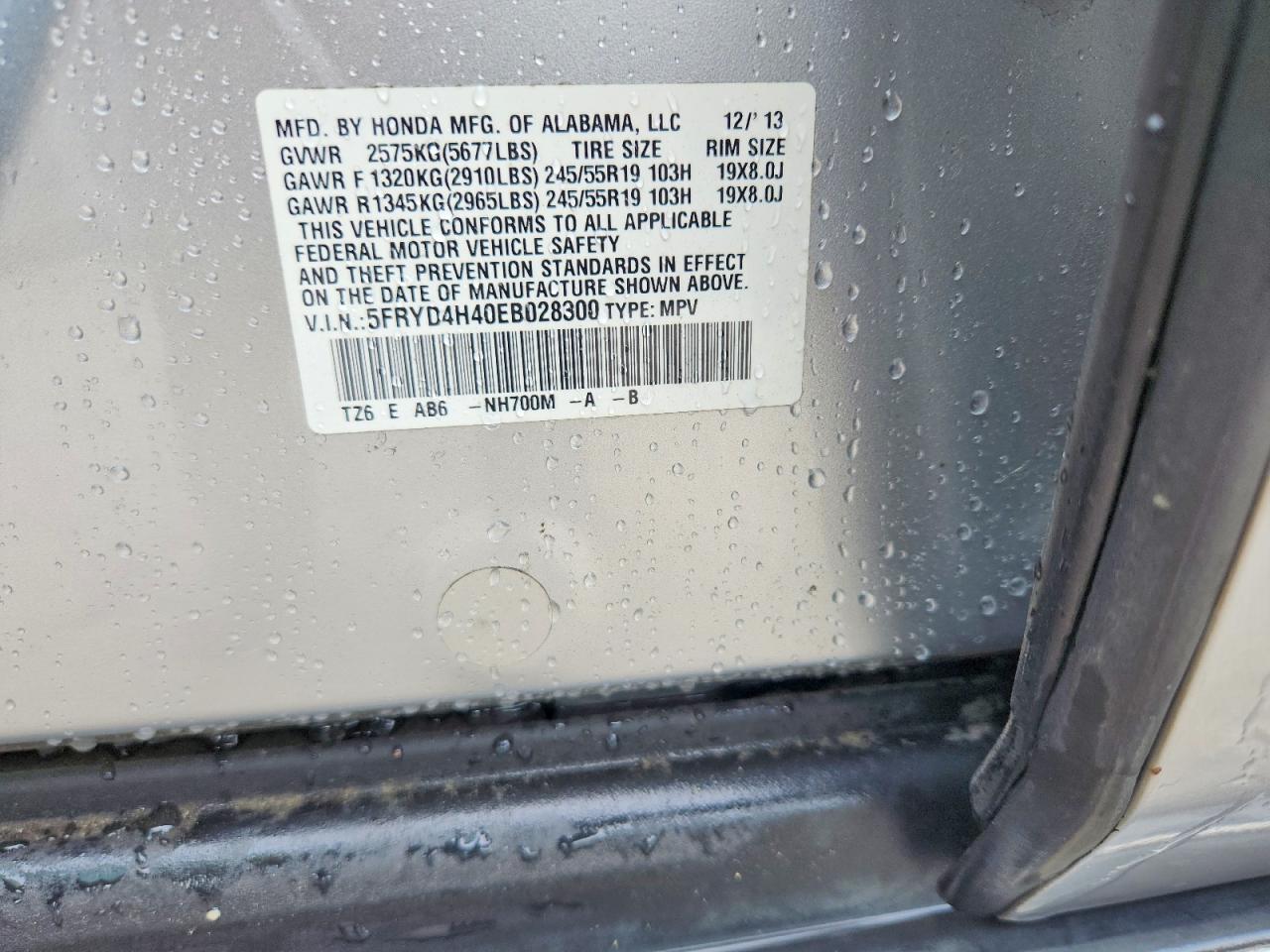 2014 Acura Mdx Technology Silver vin: 5FRYD4H40EB028300