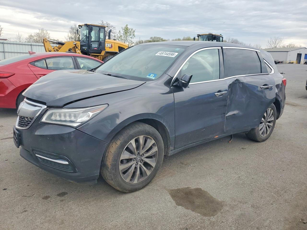 2014 Acura Mdx Technology Gray vin: 5FRYD4H40EB029561