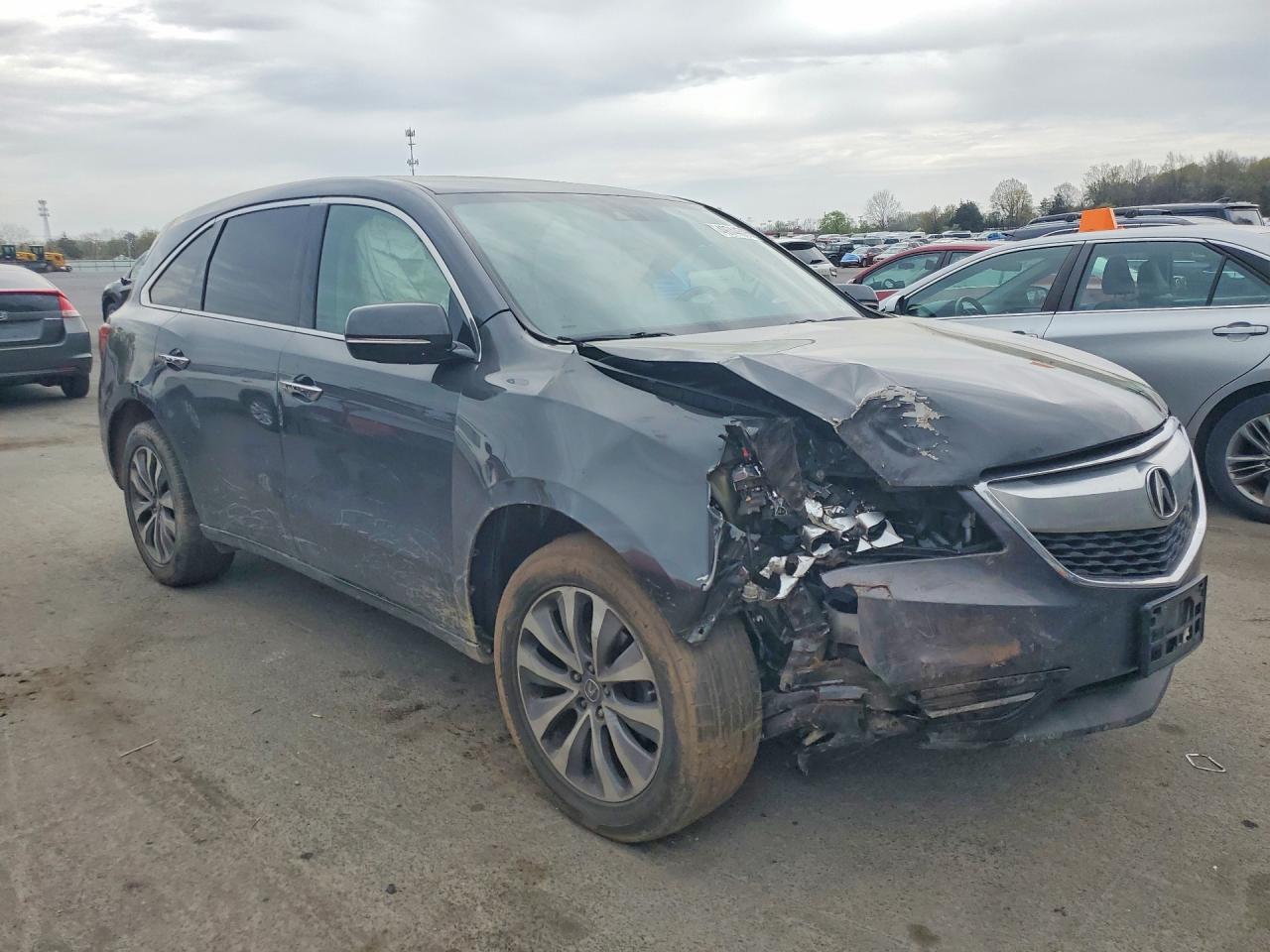 2014 Acura Mdx Technology Серый vin: 5FRYD4H40EB029561