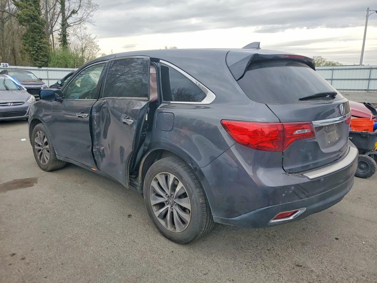 2014 Acura Mdx Technology Серый vin: 5FRYD4H40EB029561
