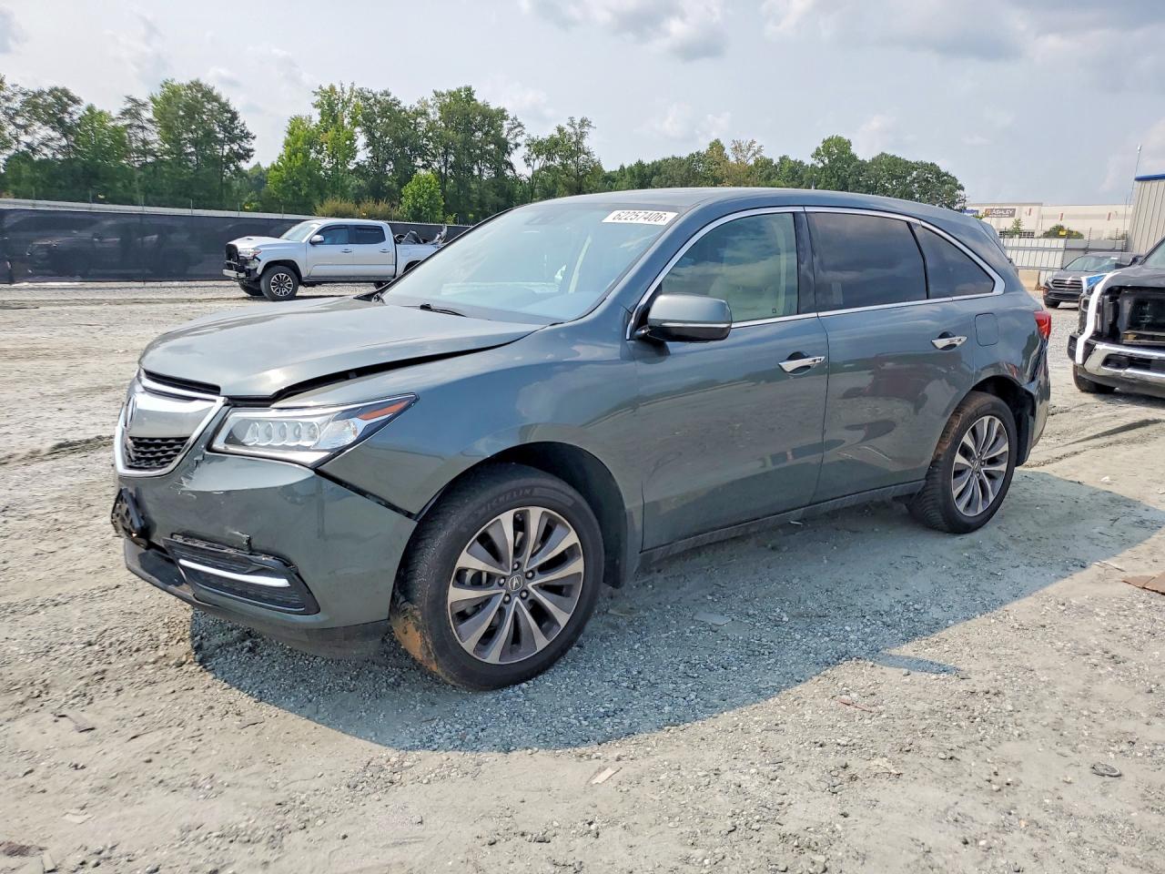 2014 Acura Mdx Technology Green vin: 5FRYD4H40EB048370