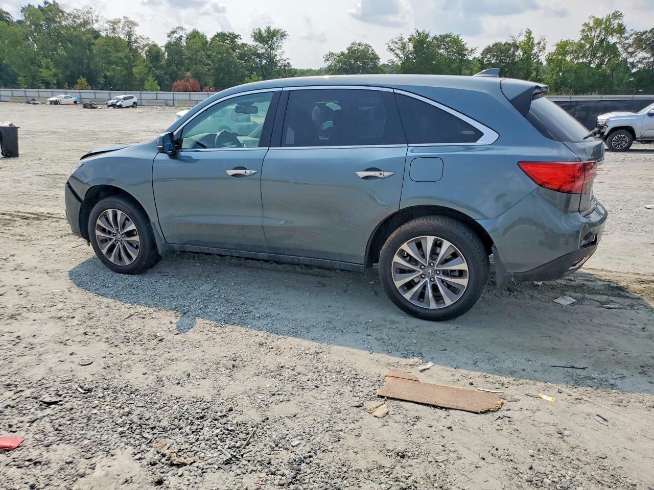 2014 Acura Mdx Technology Green vin: 5FRYD4H40EB048370