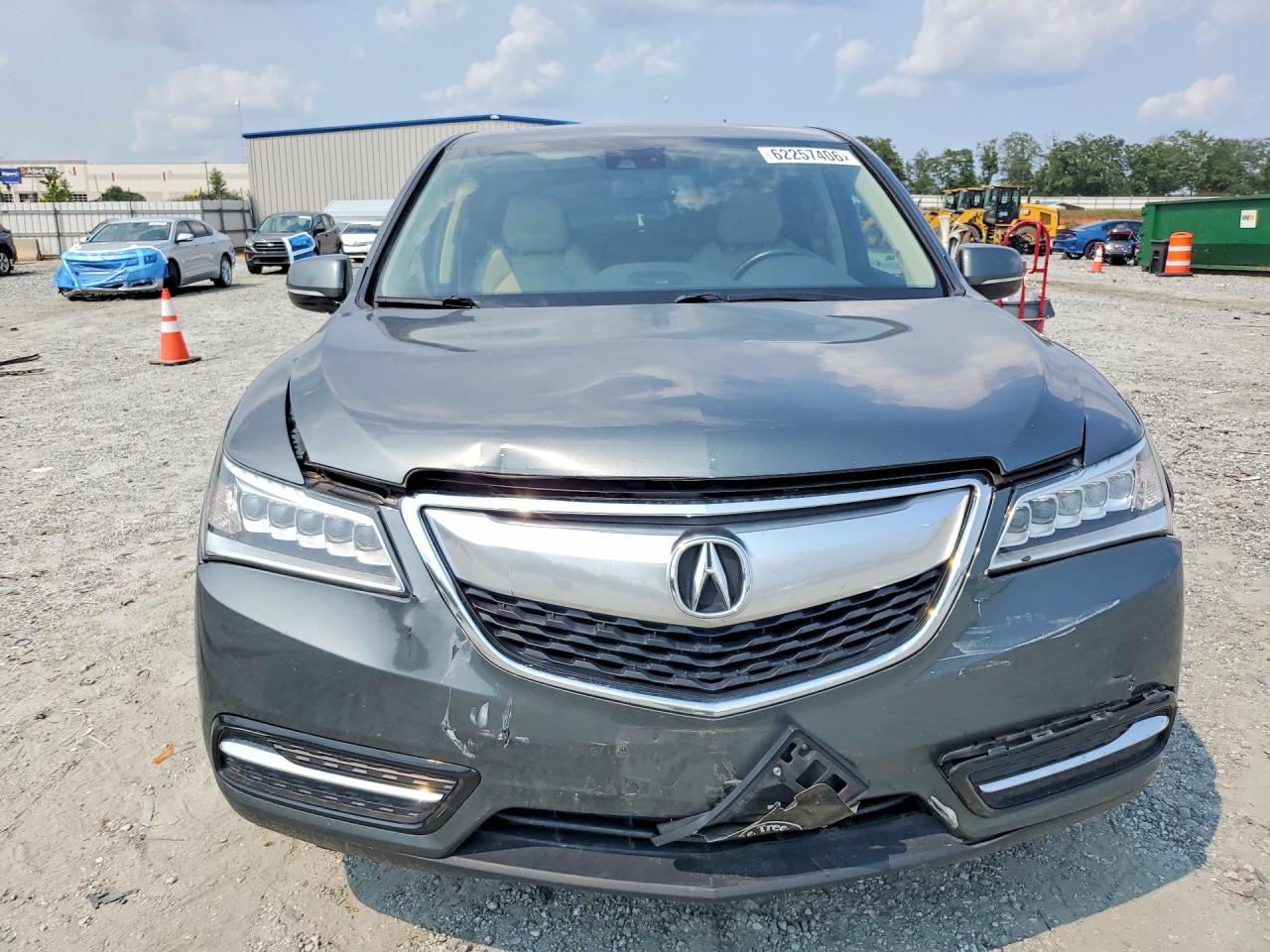 2014 Acura Mdx Technology Green vin: 5FRYD4H40EB048370