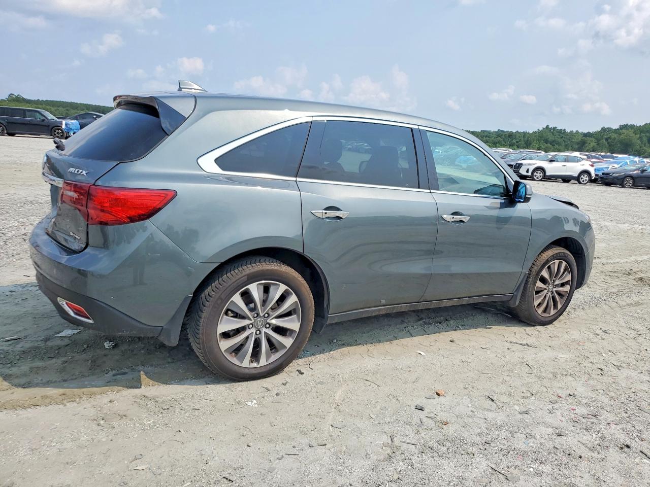 2014 Acura Mdx Technology Green vin: 5FRYD4H40EB048370