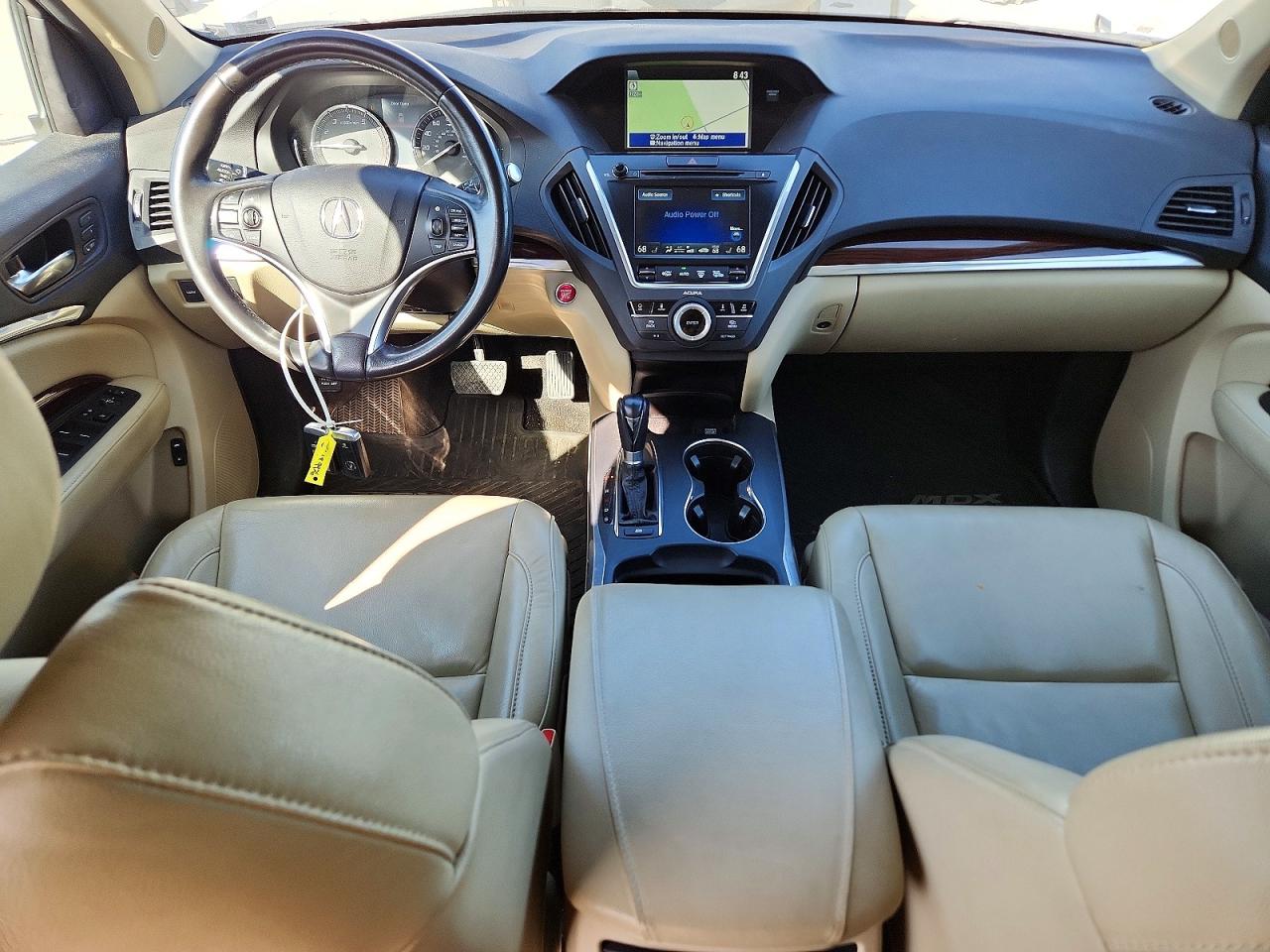 2015 Acura Mdx Technology White vin: 5FRYD4H40FB012731