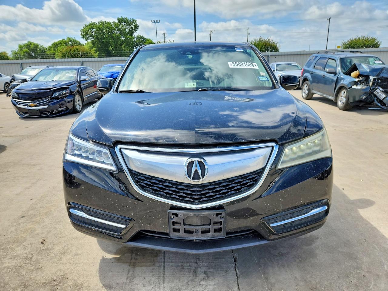 2015 Acura Mdx Technology Black vin: 5FRYD4H40FB026502