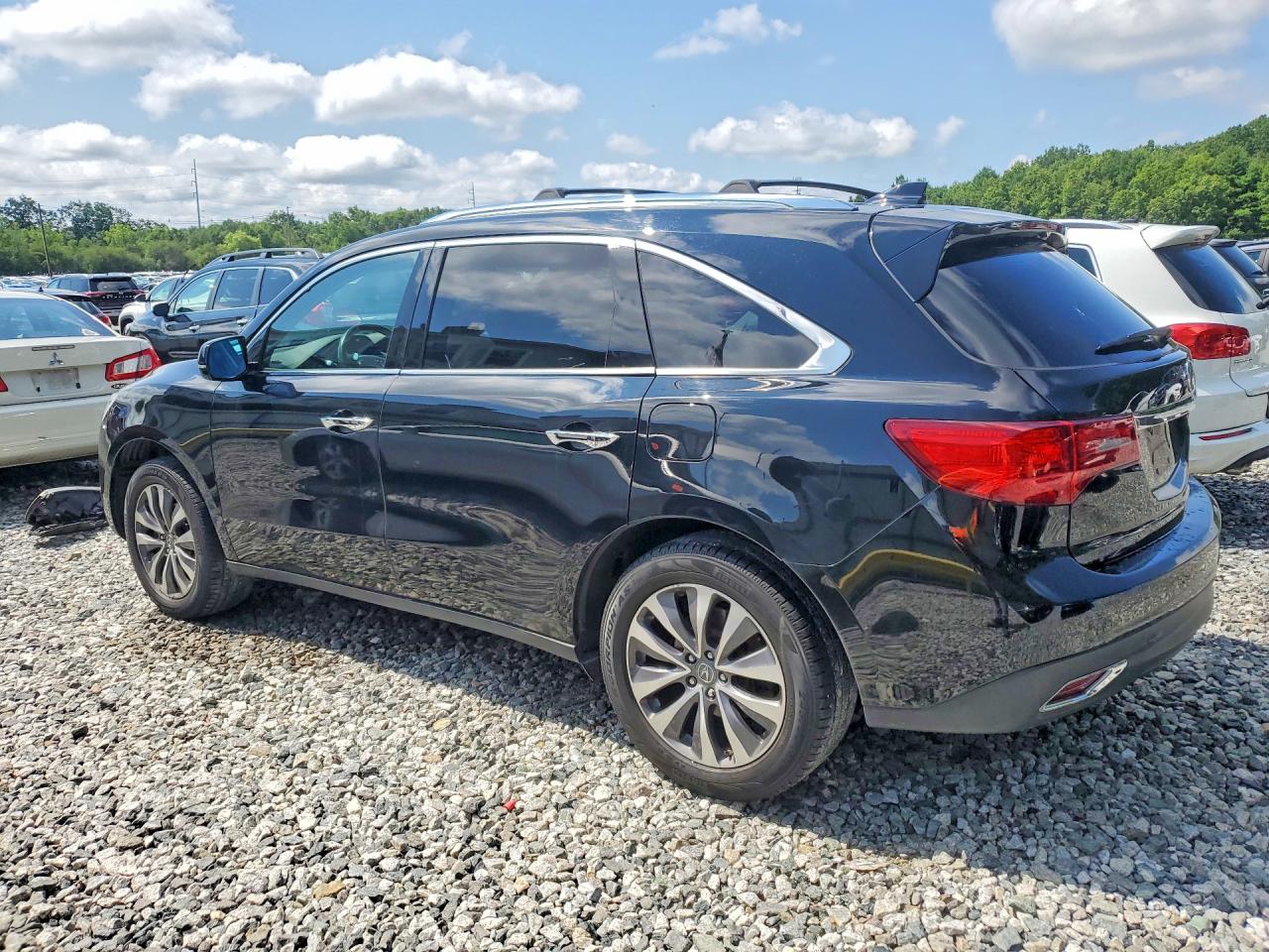 2014 Acura Mdx Technology Black vin: 5FRYD4H41EB010890