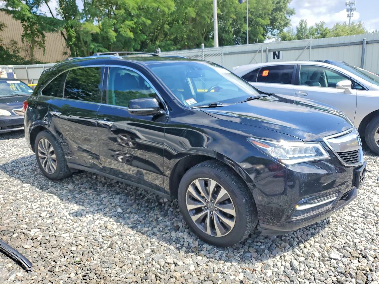 2014 Acura Mdx Technology Black vin: 5FRYD4H41EB010890