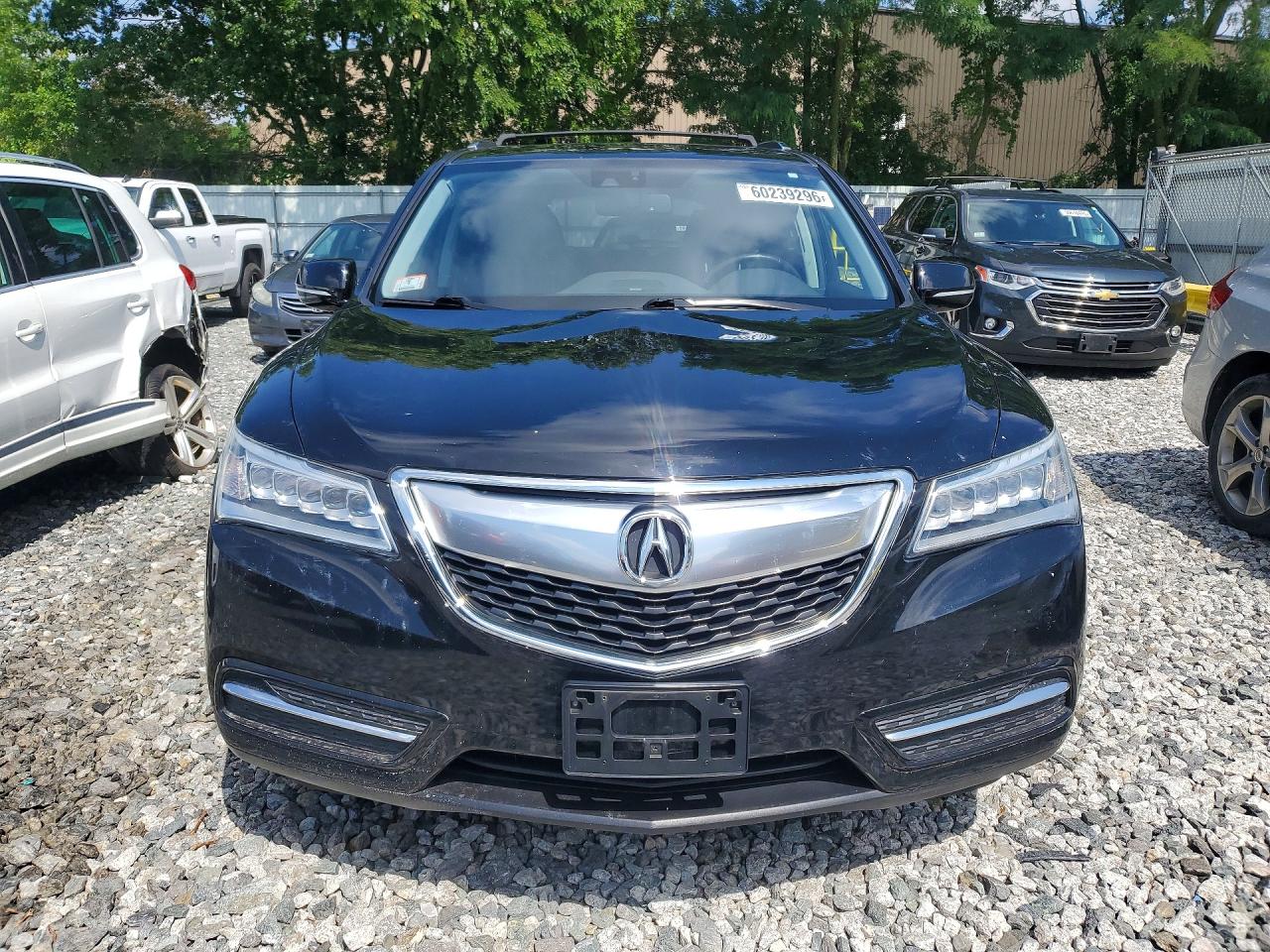 2014 Acura Mdx Technology Black vin: 5FRYD4H41EB010890