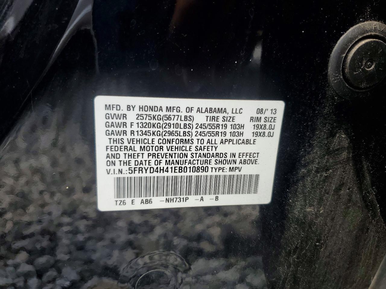 2014 Acura Mdx Technology Black vin: 5FRYD4H41EB010890