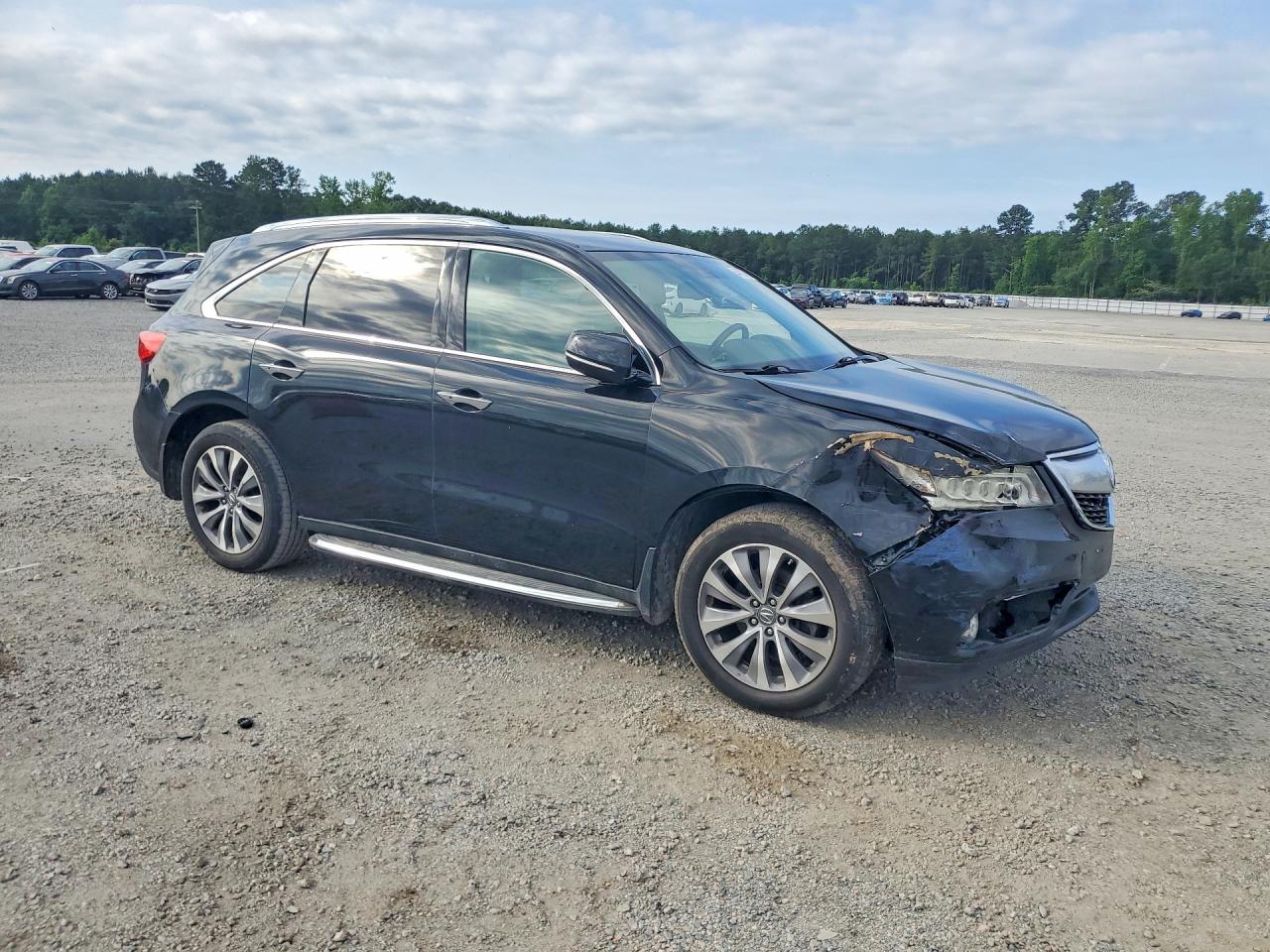 2014 Acura Mdx Technology Черный vin: 5FRYD4H41EB027124