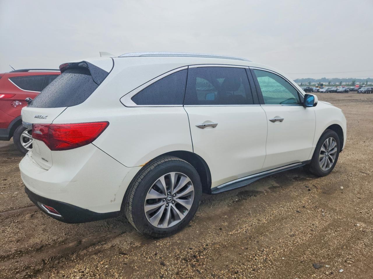 2014 Acura Mdx Technology White vin: 5FRYD4H41EB027351