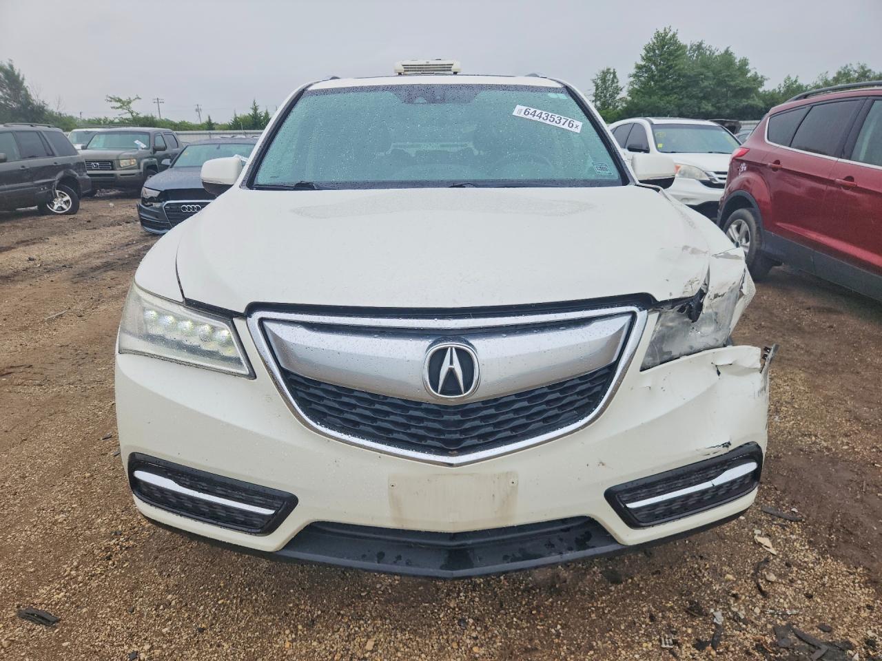 2014 Acura Mdx Technology White vin: 5FRYD4H41EB027351