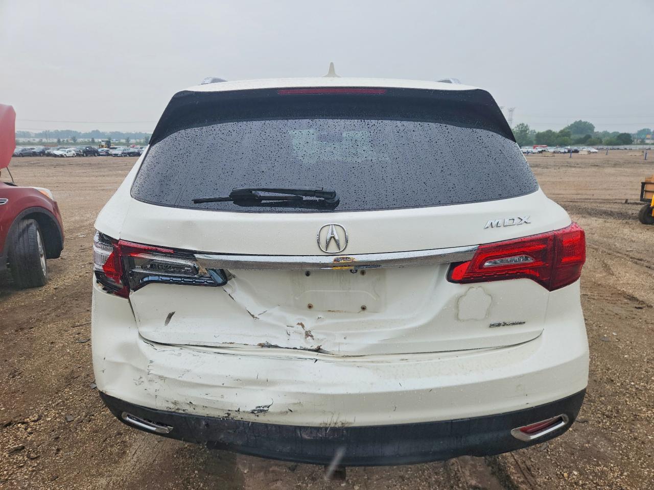 2014 Acura Mdx Technology White vin: 5FRYD4H41EB027351