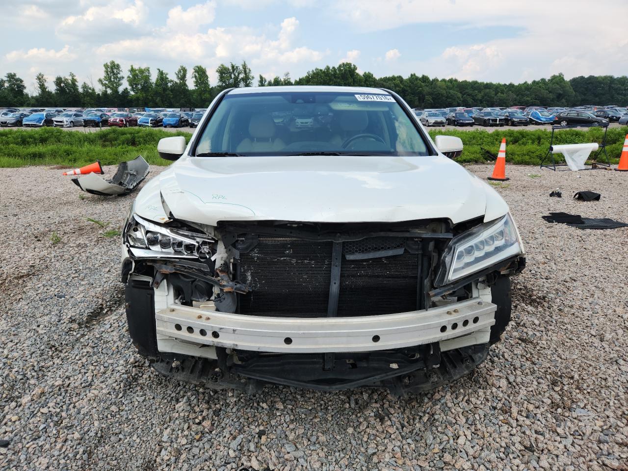2014 Acura Mdx Technology White vin: 5FRYD4H41EB030041