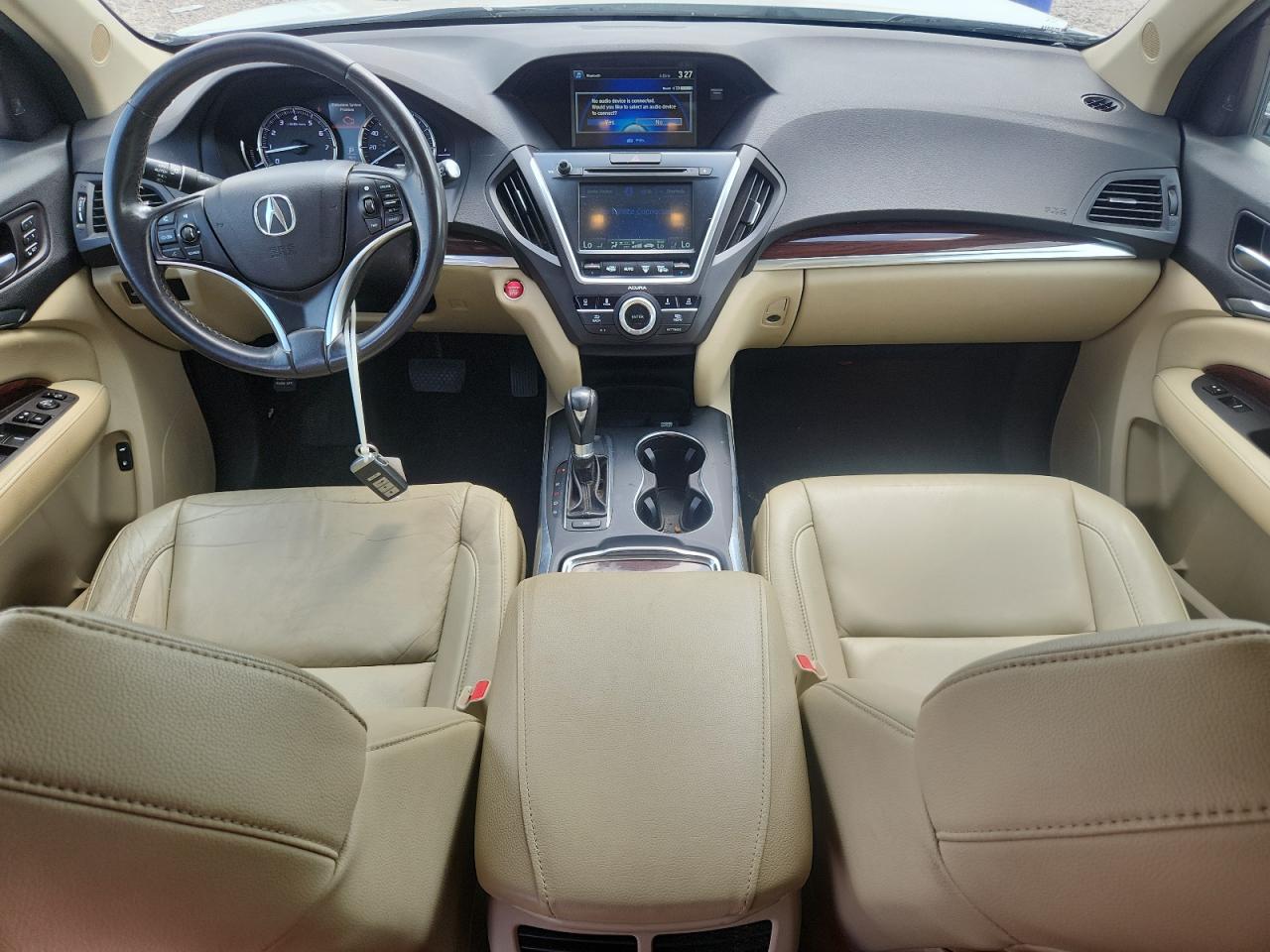 2014 Acura Mdx Technology White vin: 5FRYD4H41EB030041