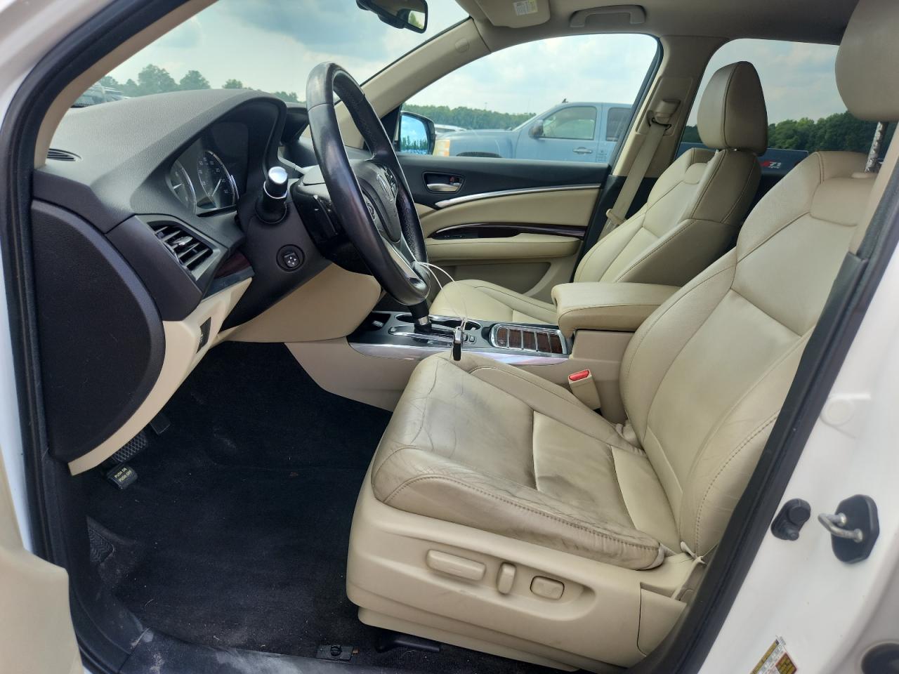 2014 Acura Mdx Technology White vin: 5FRYD4H41EB030041