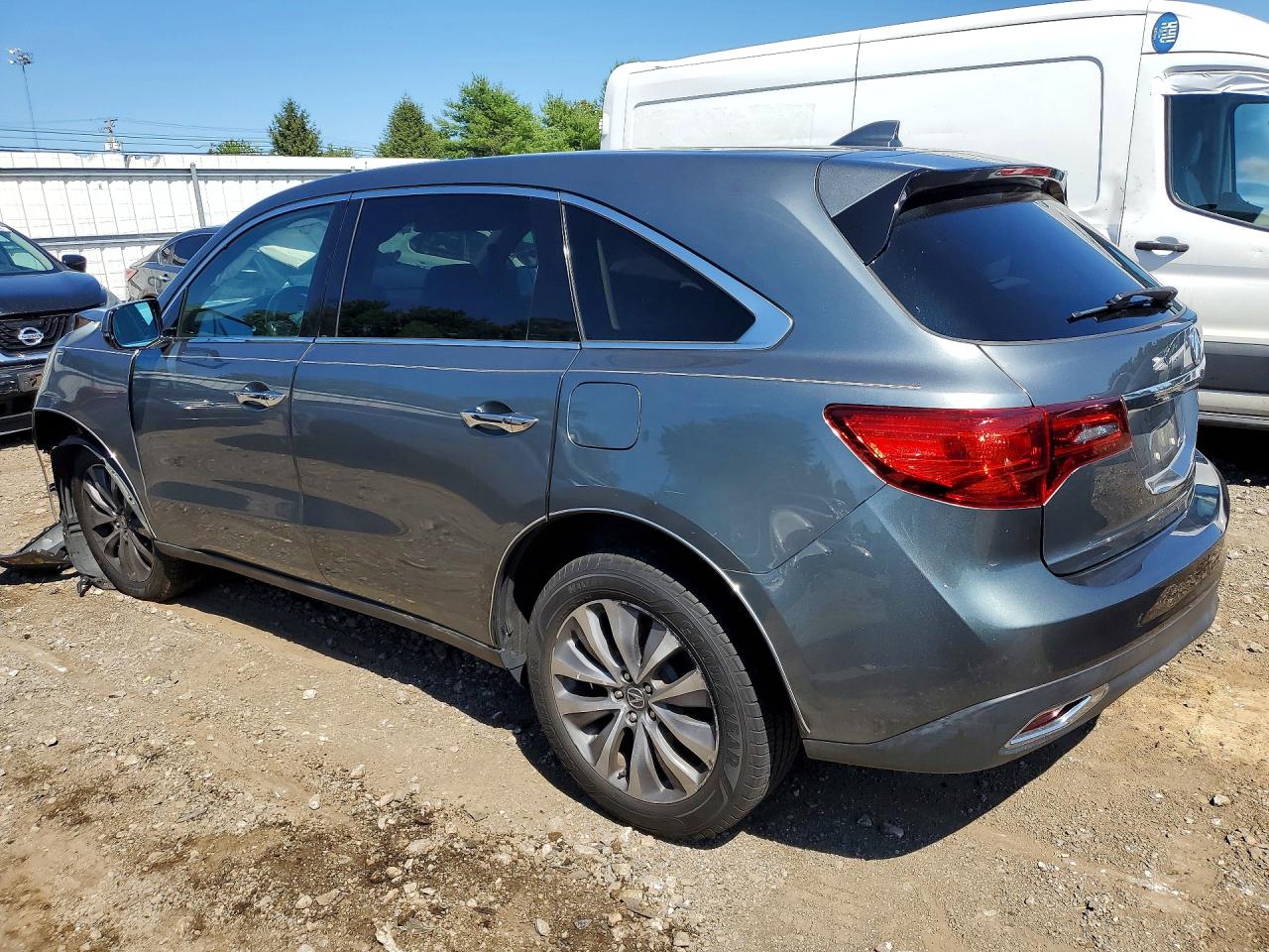 2014 Acura Mdx Technology Gray vin: 5FRYD4H41EB034963