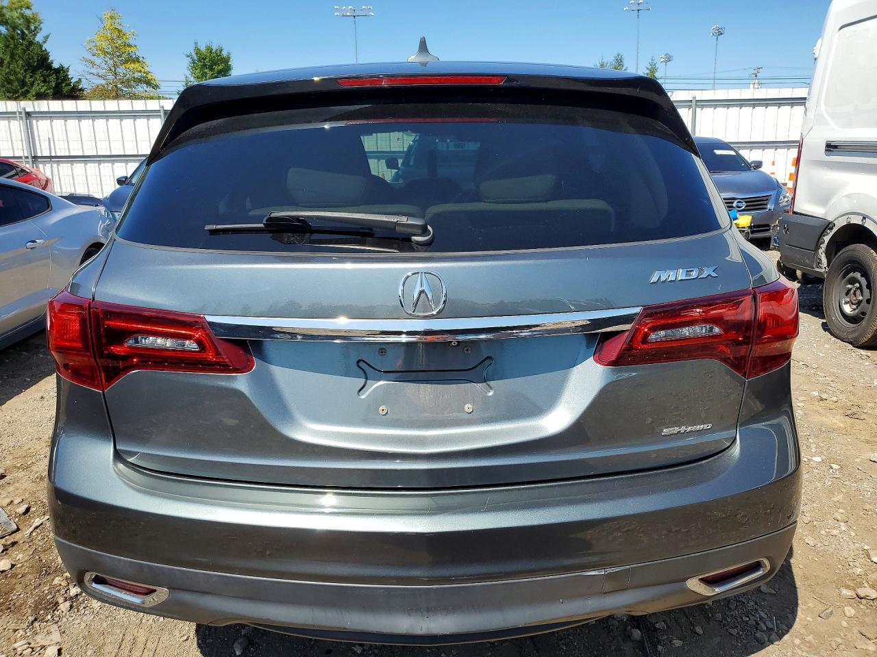2014 Acura Mdx Technology Gray vin: 5FRYD4H41EB034963