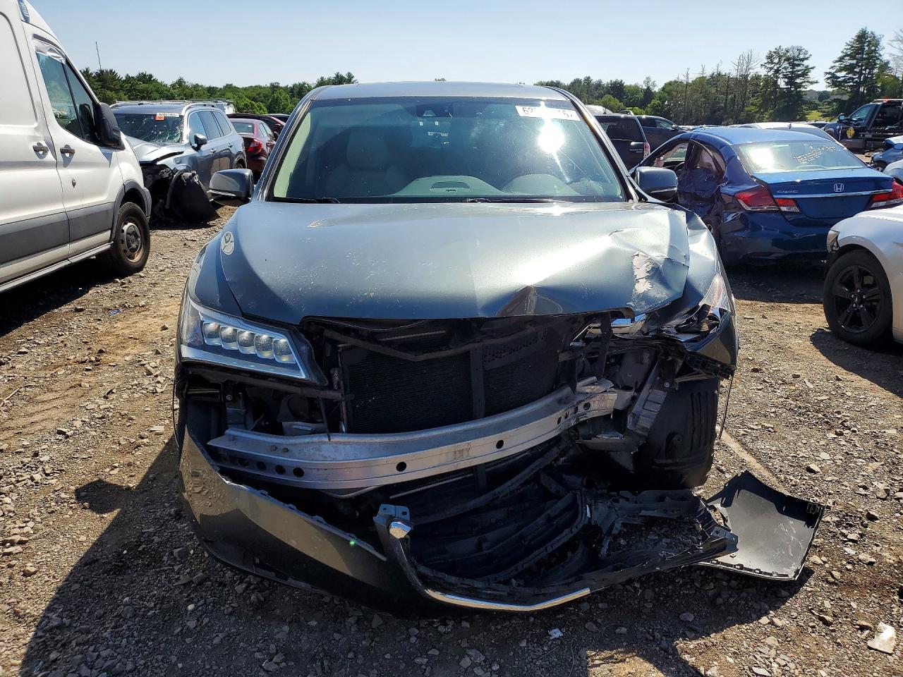2014 Acura Mdx Technology Gray vin: 5FRYD4H41EB034963