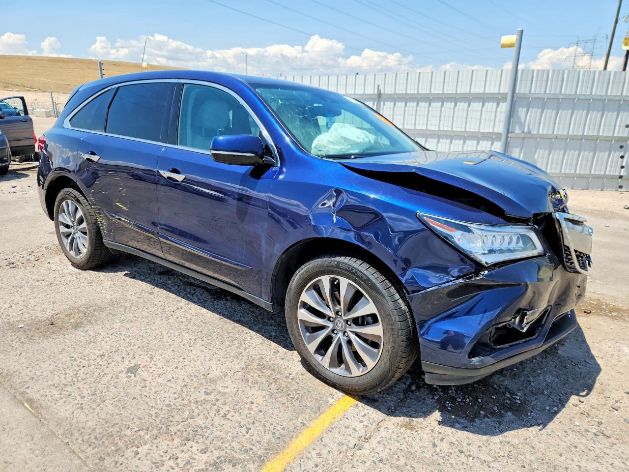 2014 Acura Mdx Technology Blue vin: 5FRYD4H41EB040505