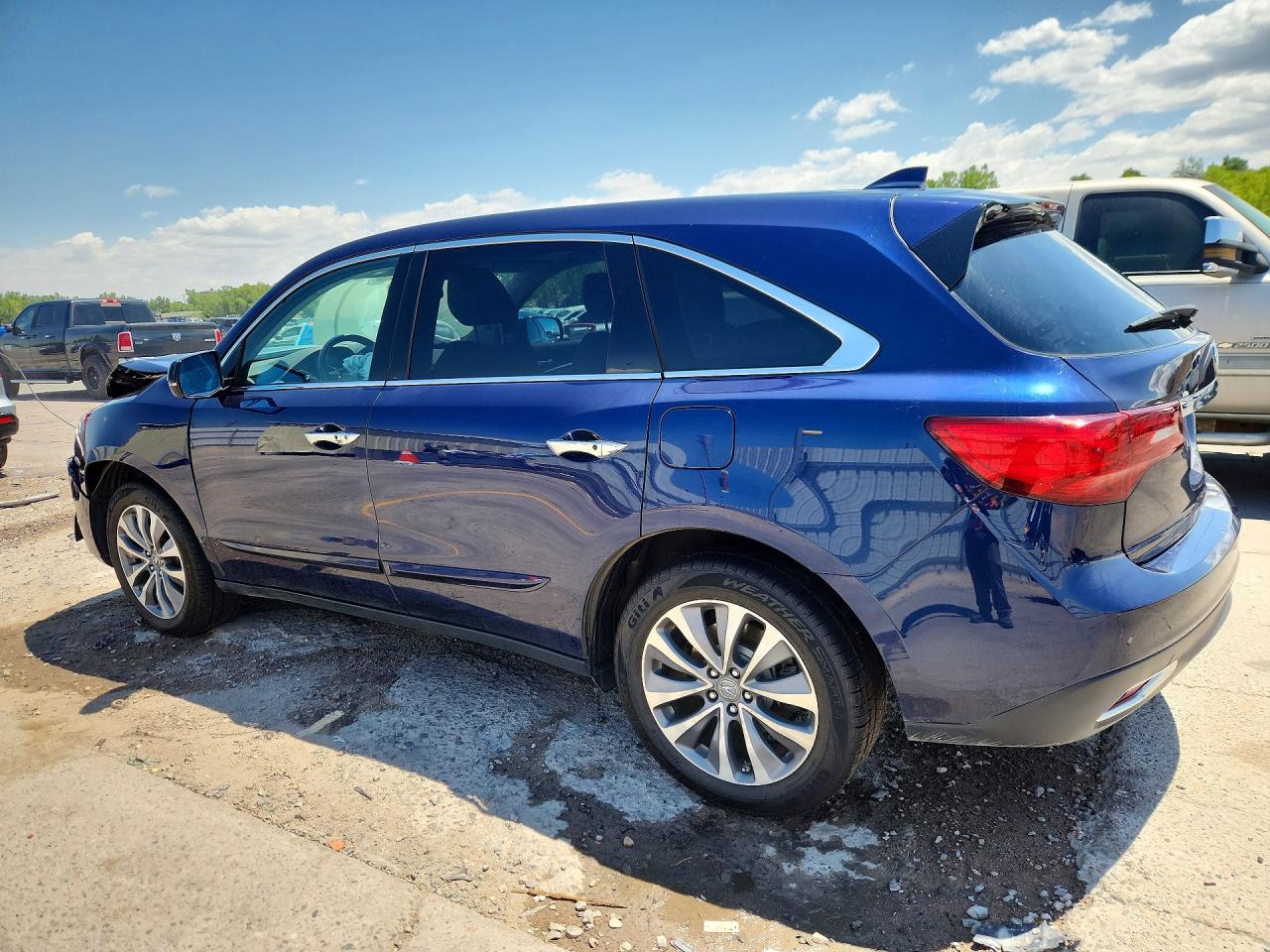 2014 Acura Mdx Technology Blue vin: 5FRYD4H41EB040505
