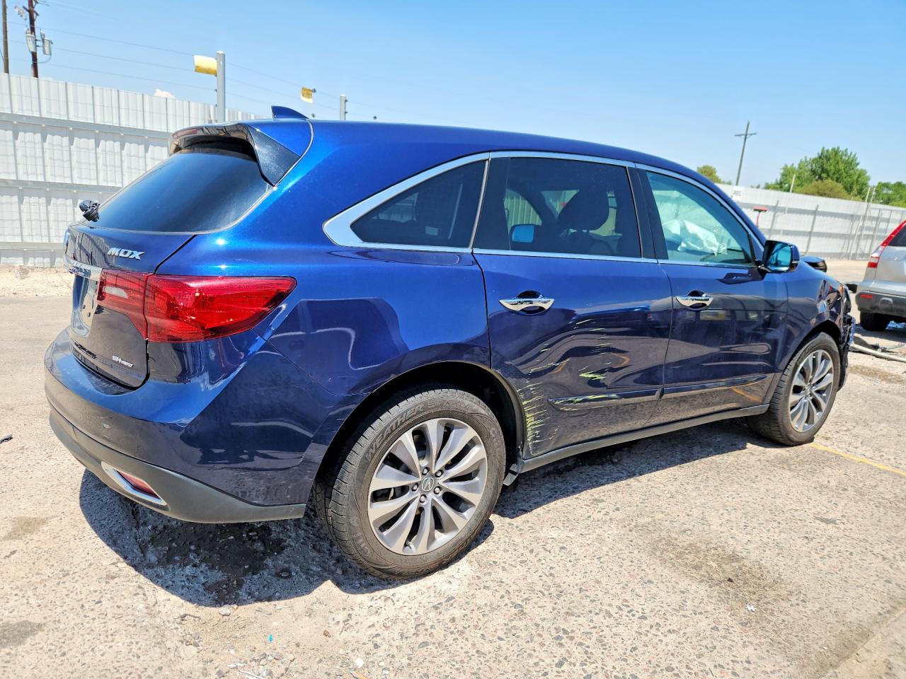 2014 Acura Mdx Technology Blue vin: 5FRYD4H41EB040505