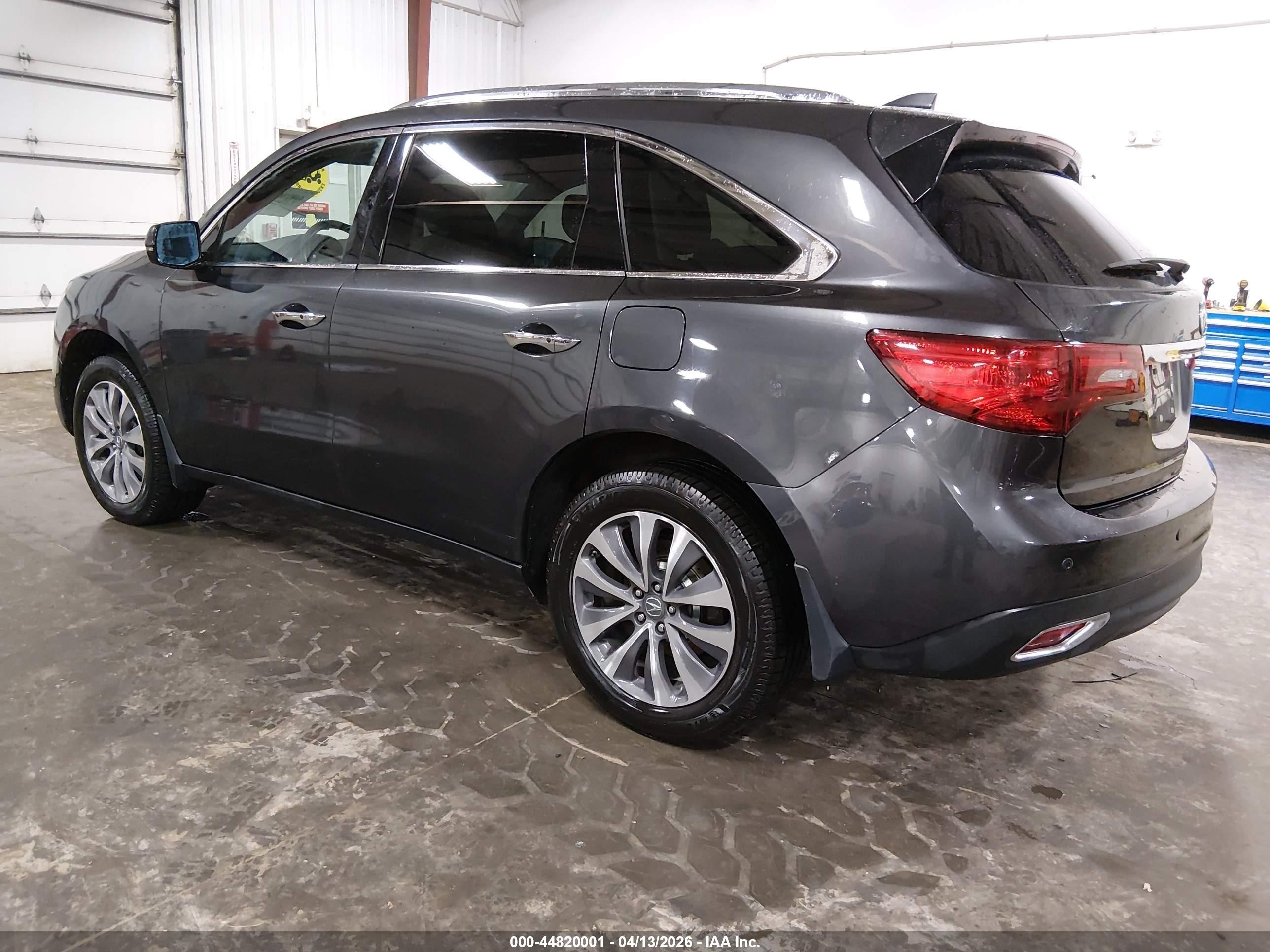 2014 Acura Mdx Technology Package Gray vin: 5FRYD4H41EB043307