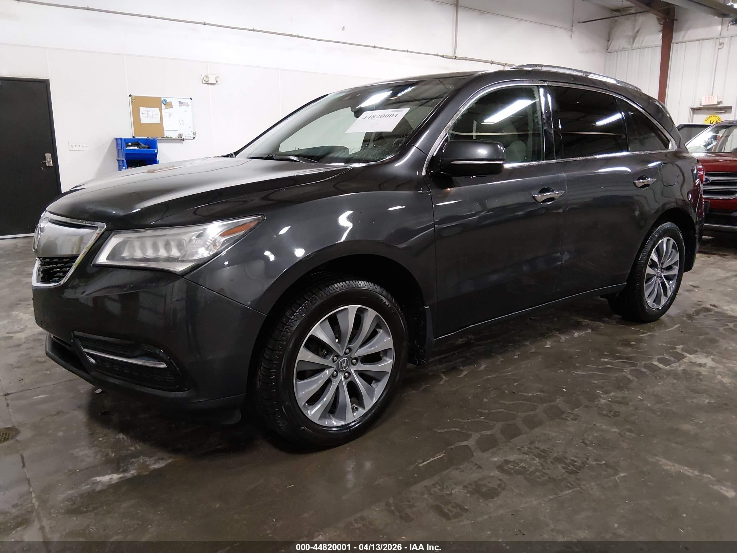 2014 Acura Mdx Technology Package Gray vin: 5FRYD4H41EB043307
