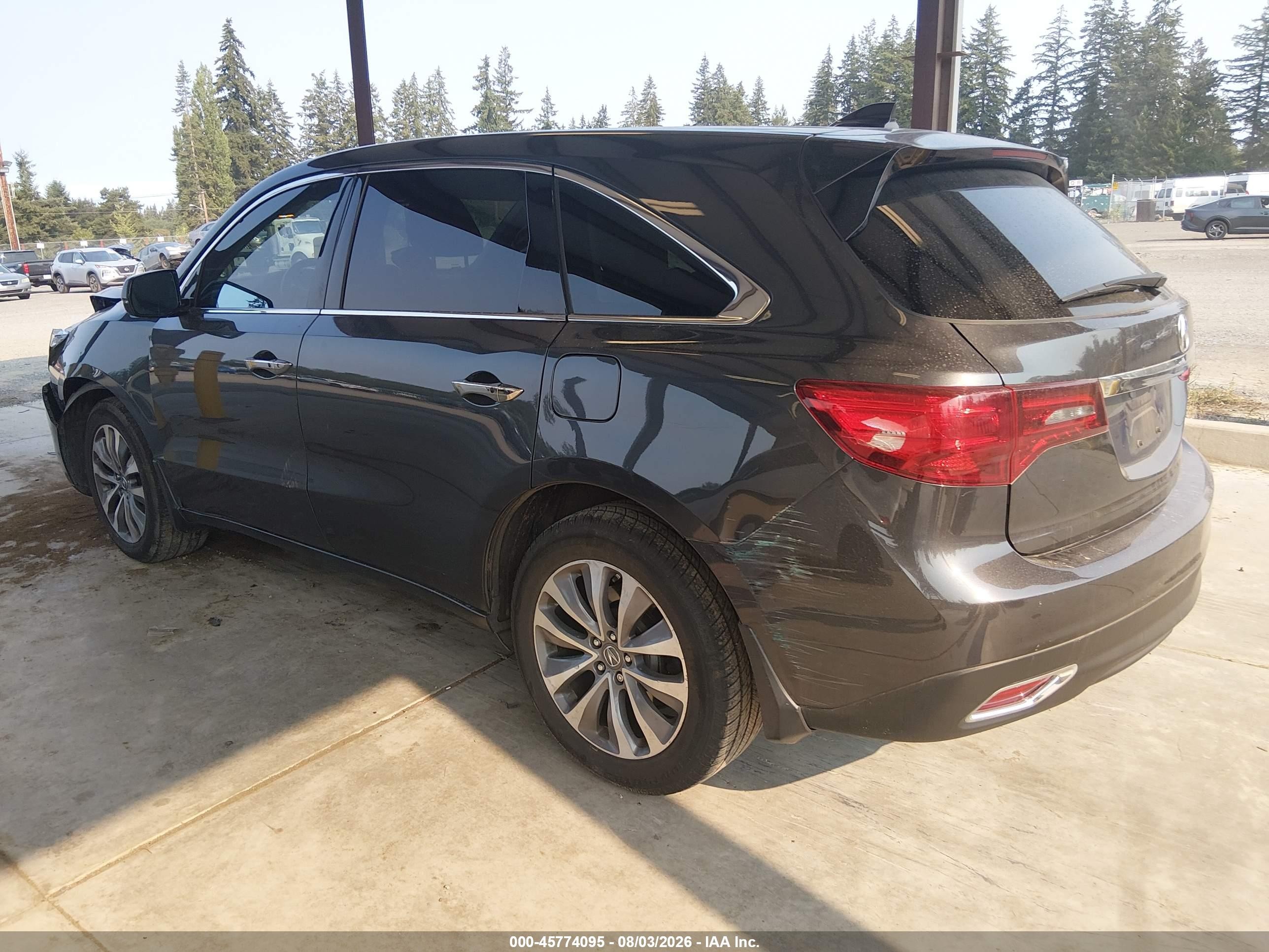 2015 Acura Mdx Technology Package Black vin: 5FRYD4H41FB010017
