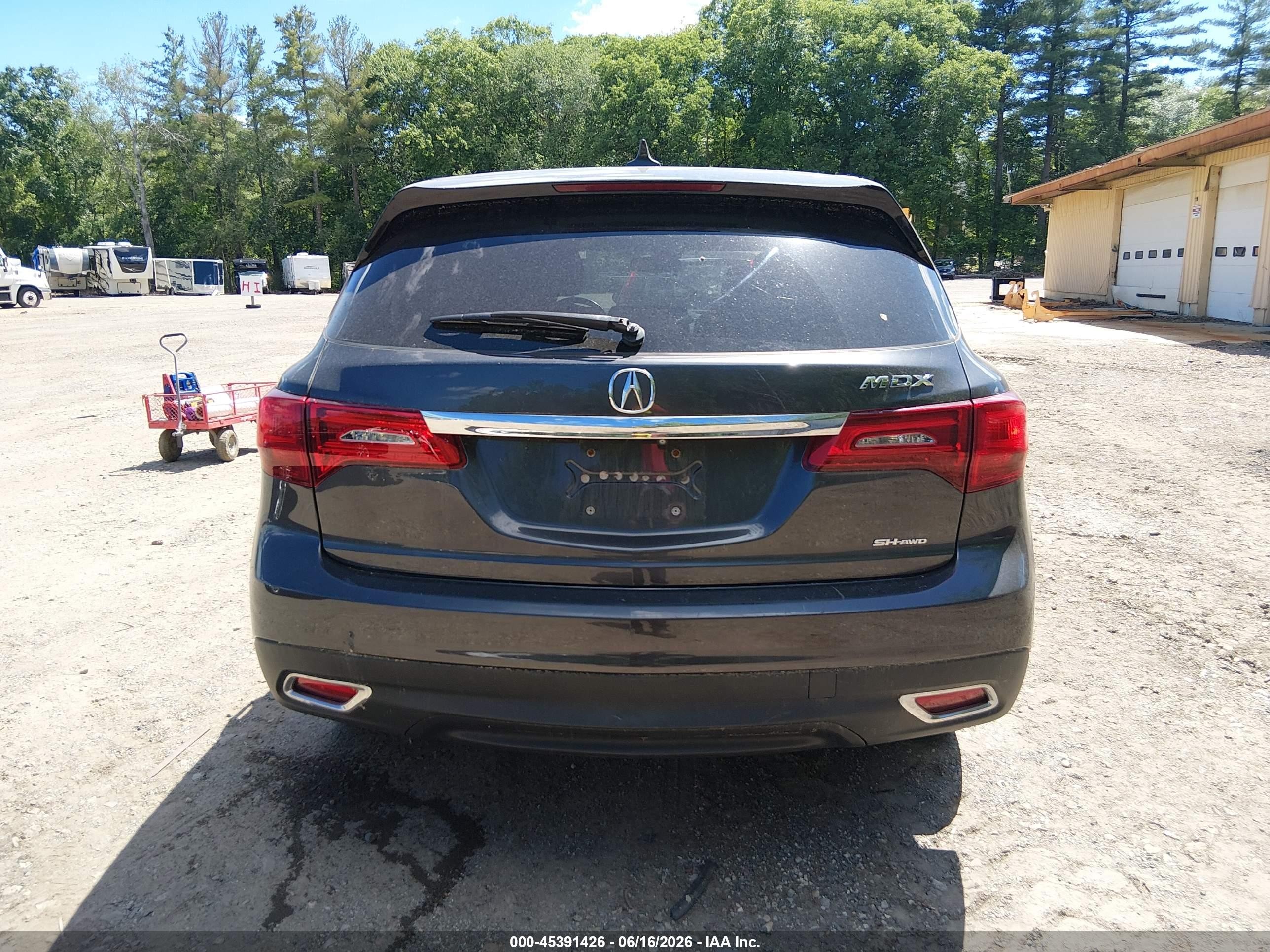 2015 Acura Mdx Technology Package Gray vin: 5FRYD4H41FB014018