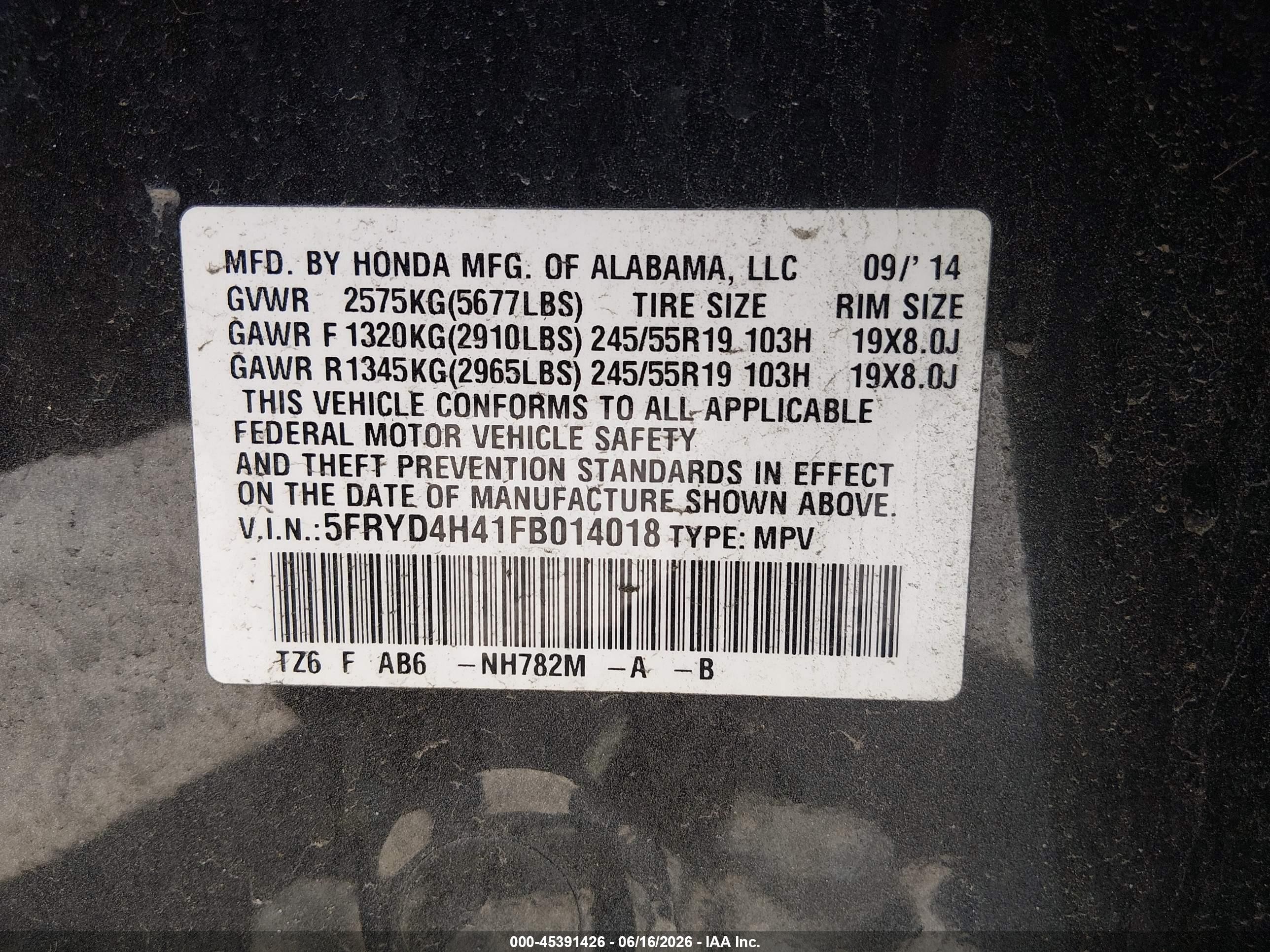 2015 Acura Mdx Technology Package Gray vin: 5FRYD4H41FB014018