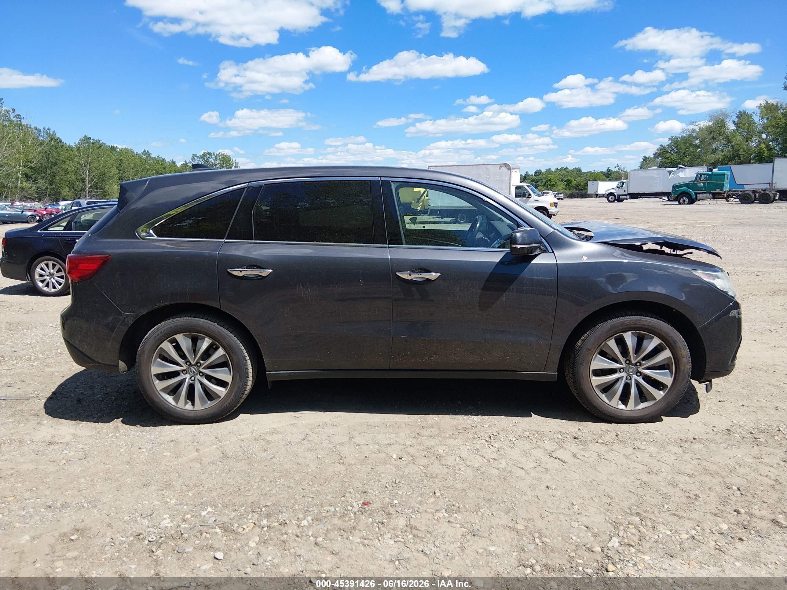 2015 Acura Mdx Technology Package Gray vin: 5FRYD4H41FB014018