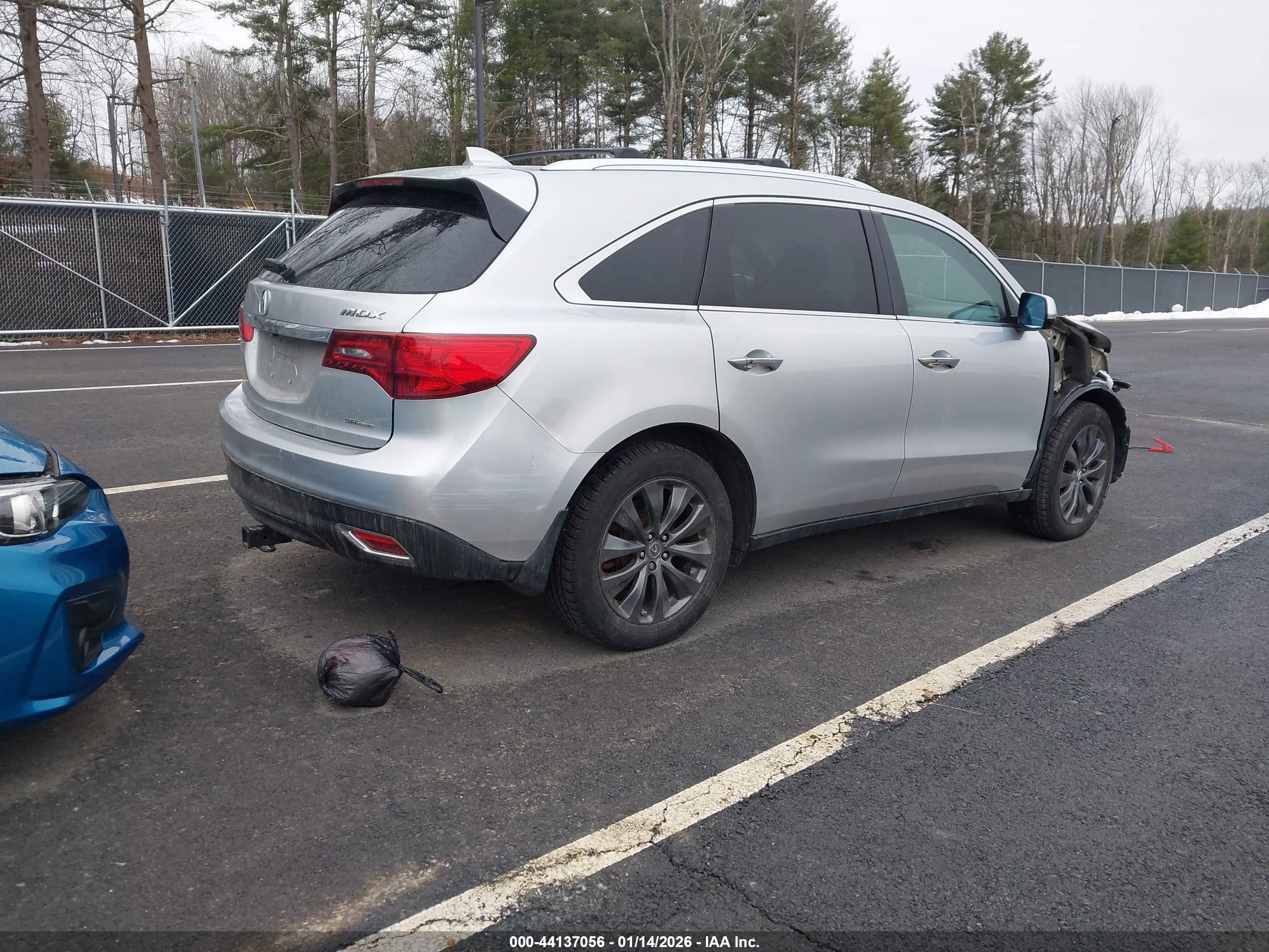 2015 Acura Mdx Technology Package Silver vin: 5FRYD4H41FB020711
