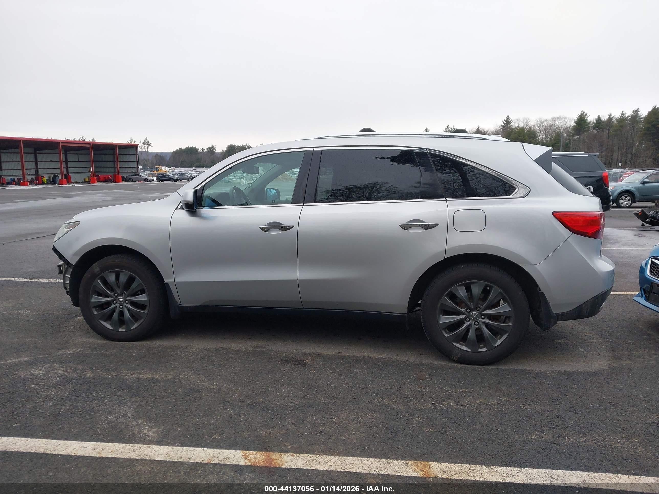 2015 Acura Mdx Technology Package Silver vin: 5FRYD4H41FB020711