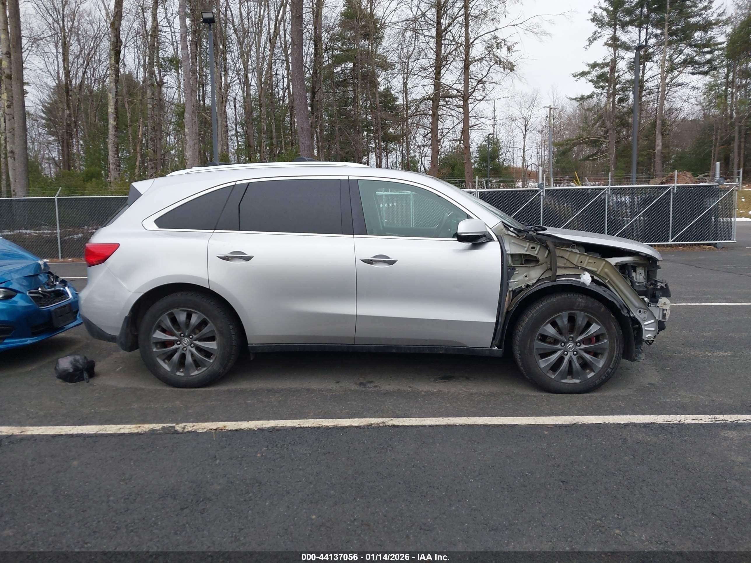 2015 Acura Mdx Technology Package Silver vin: 5FRYD4H41FB020711