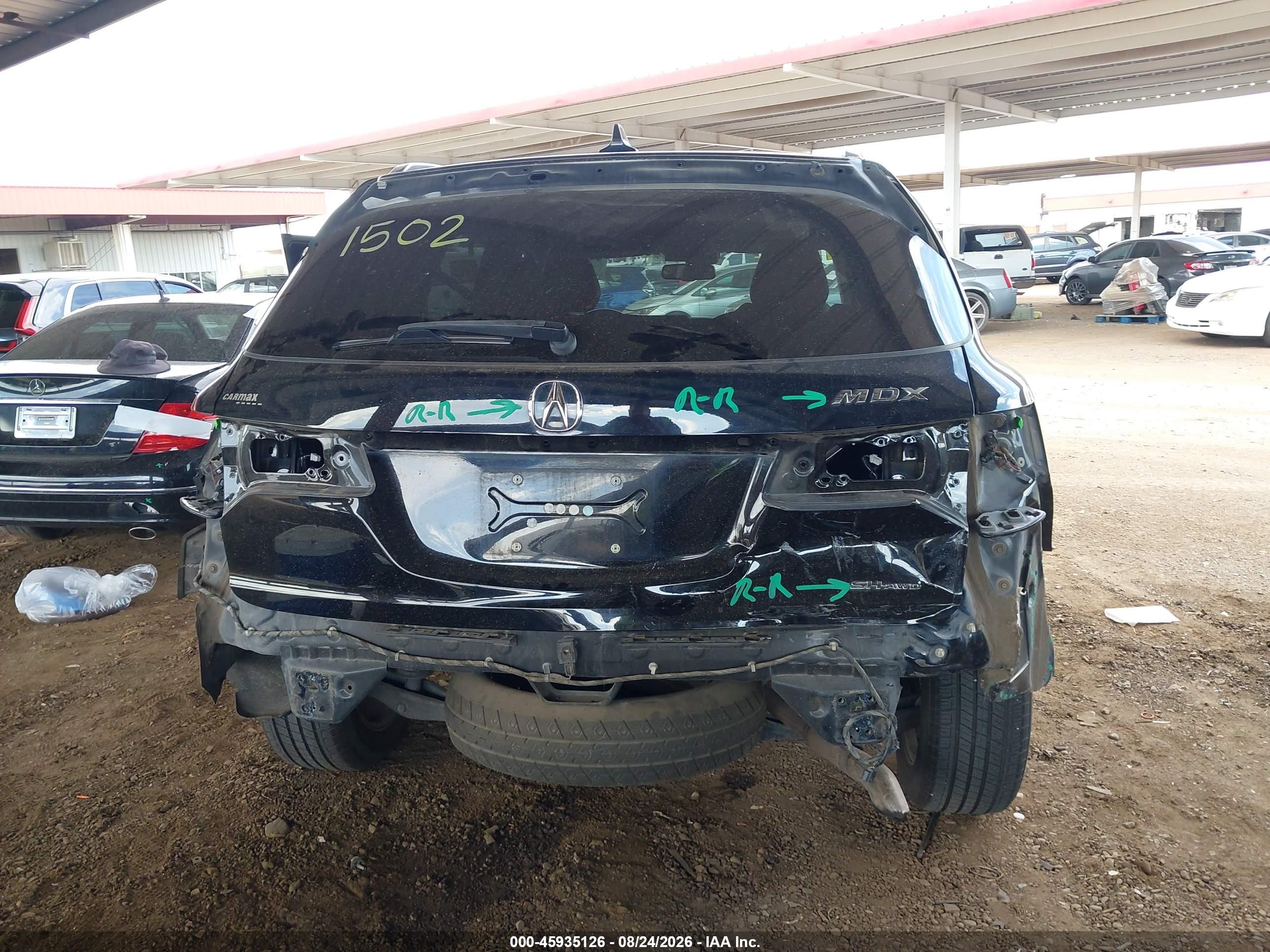 2015 Acura Mdx Technology Package Черный vin: 5FRYD4H41FB022622
