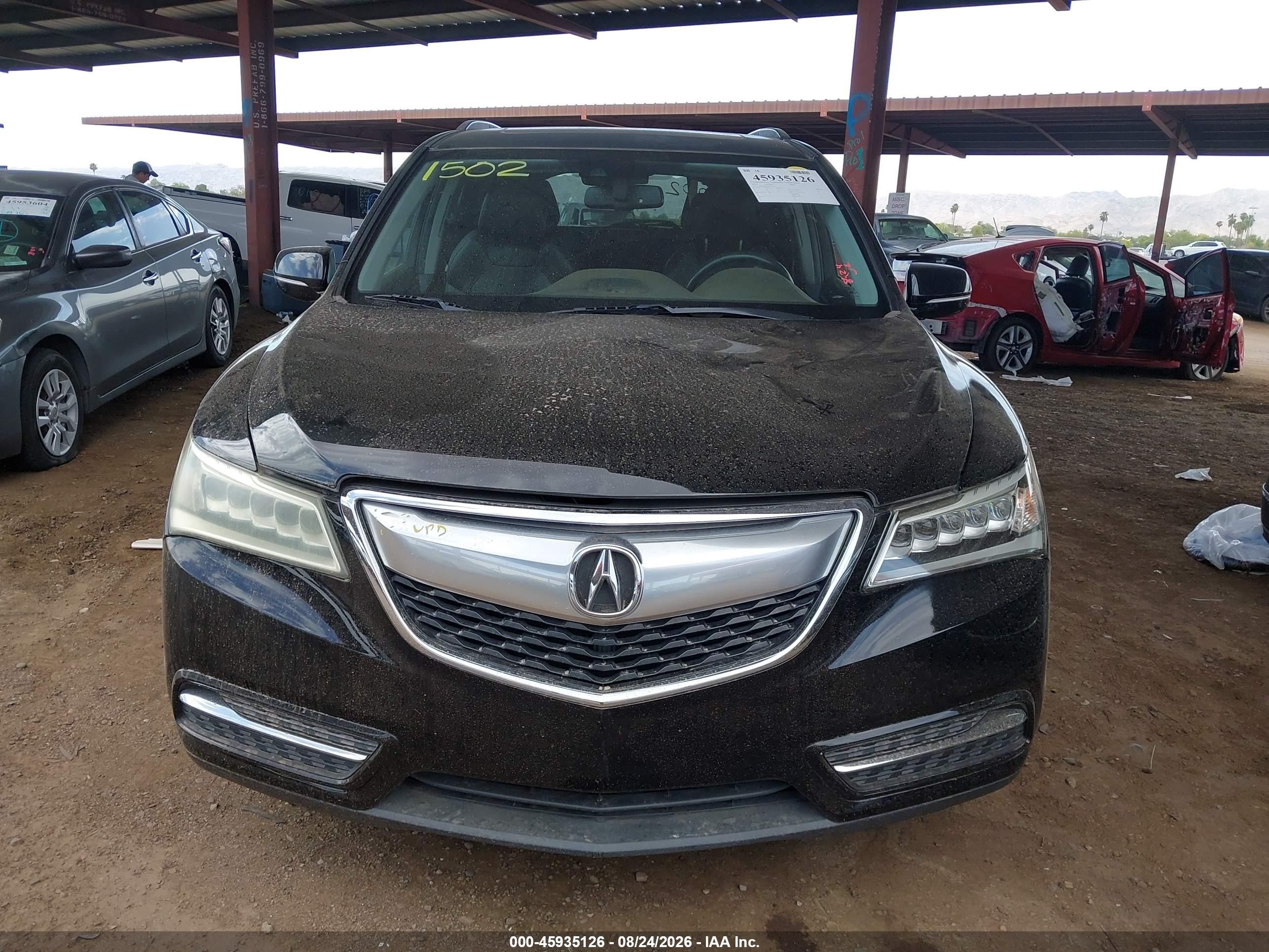 2015 Acura Mdx Technology Package Черный vin: 5FRYD4H41FB022622