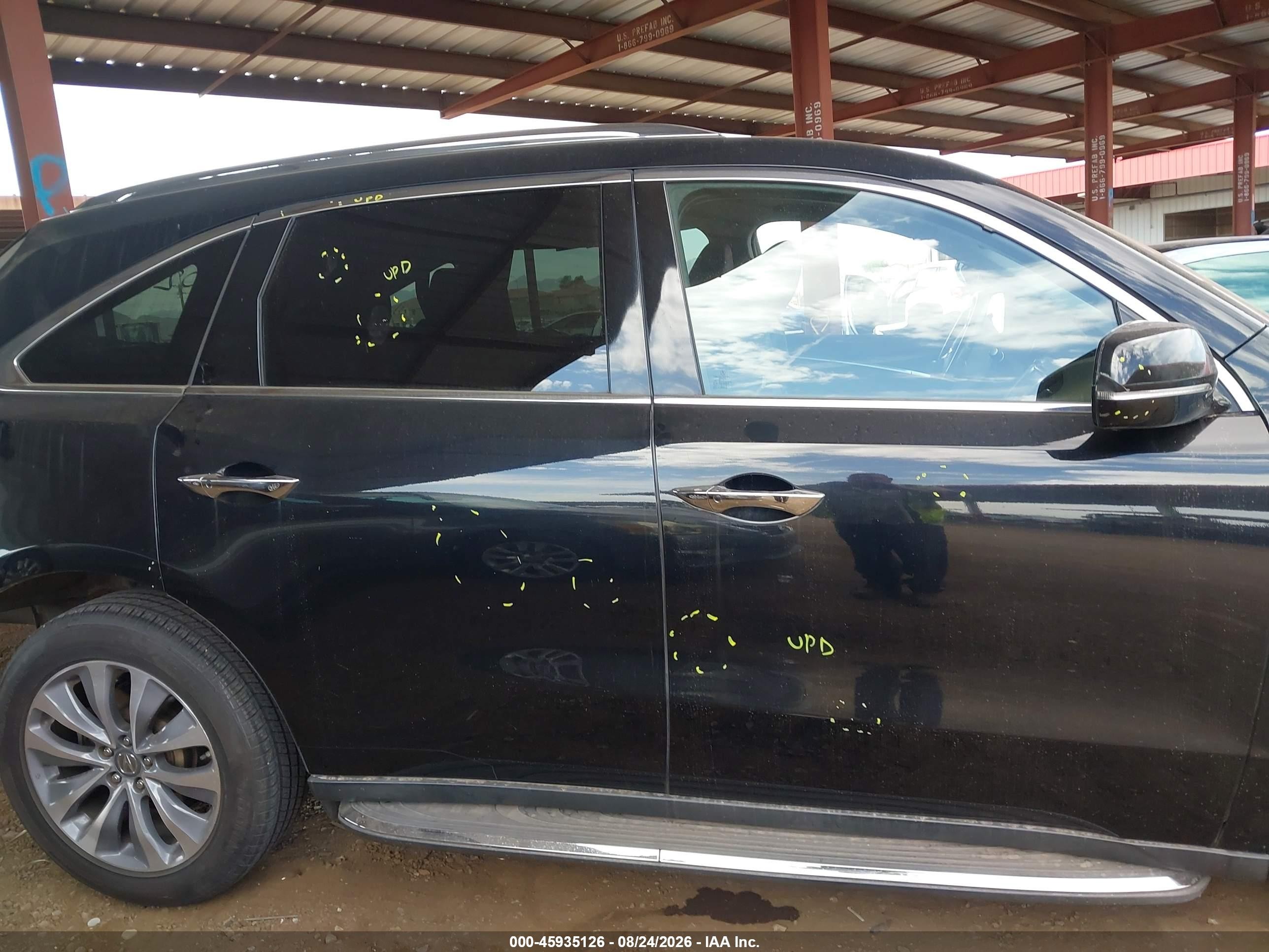 2015 Acura Mdx Technology Package Черный vin: 5FRYD4H41FB022622