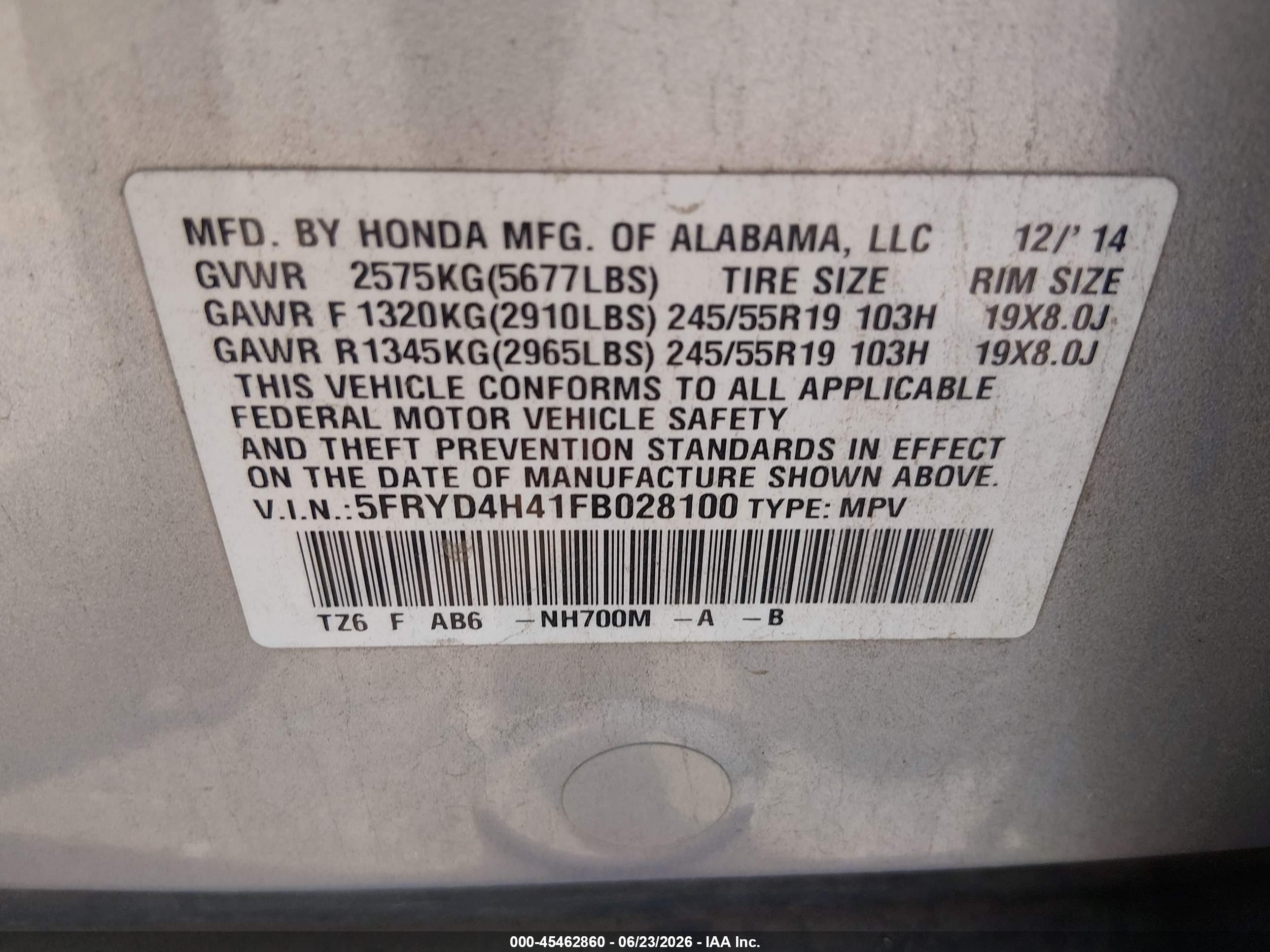2015 Acura Mdx Technology Package Silver vin: 5FRYD4H41FB028100
