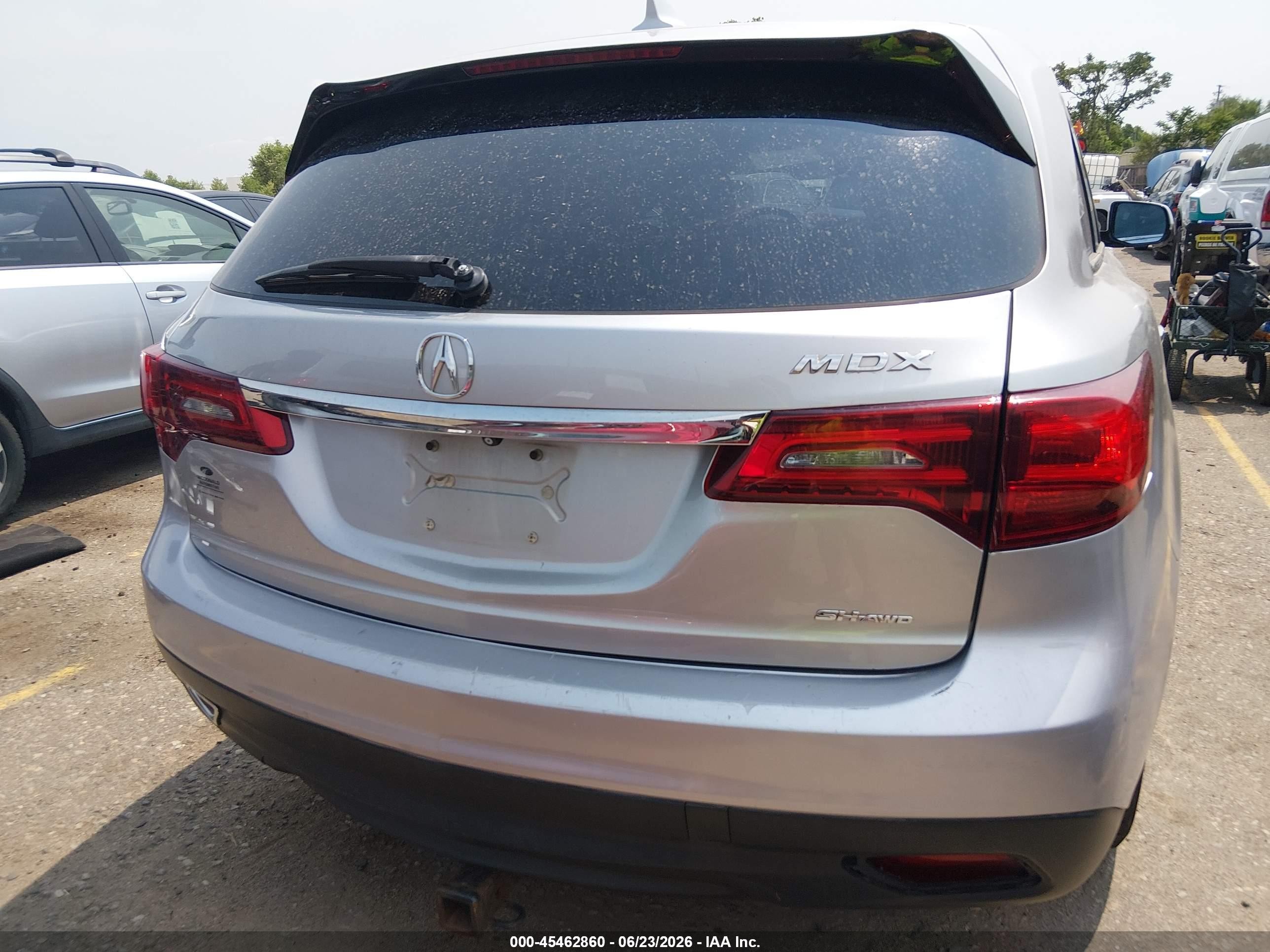2015 Acura Mdx Technology Package Silver vin: 5FRYD4H41FB028100