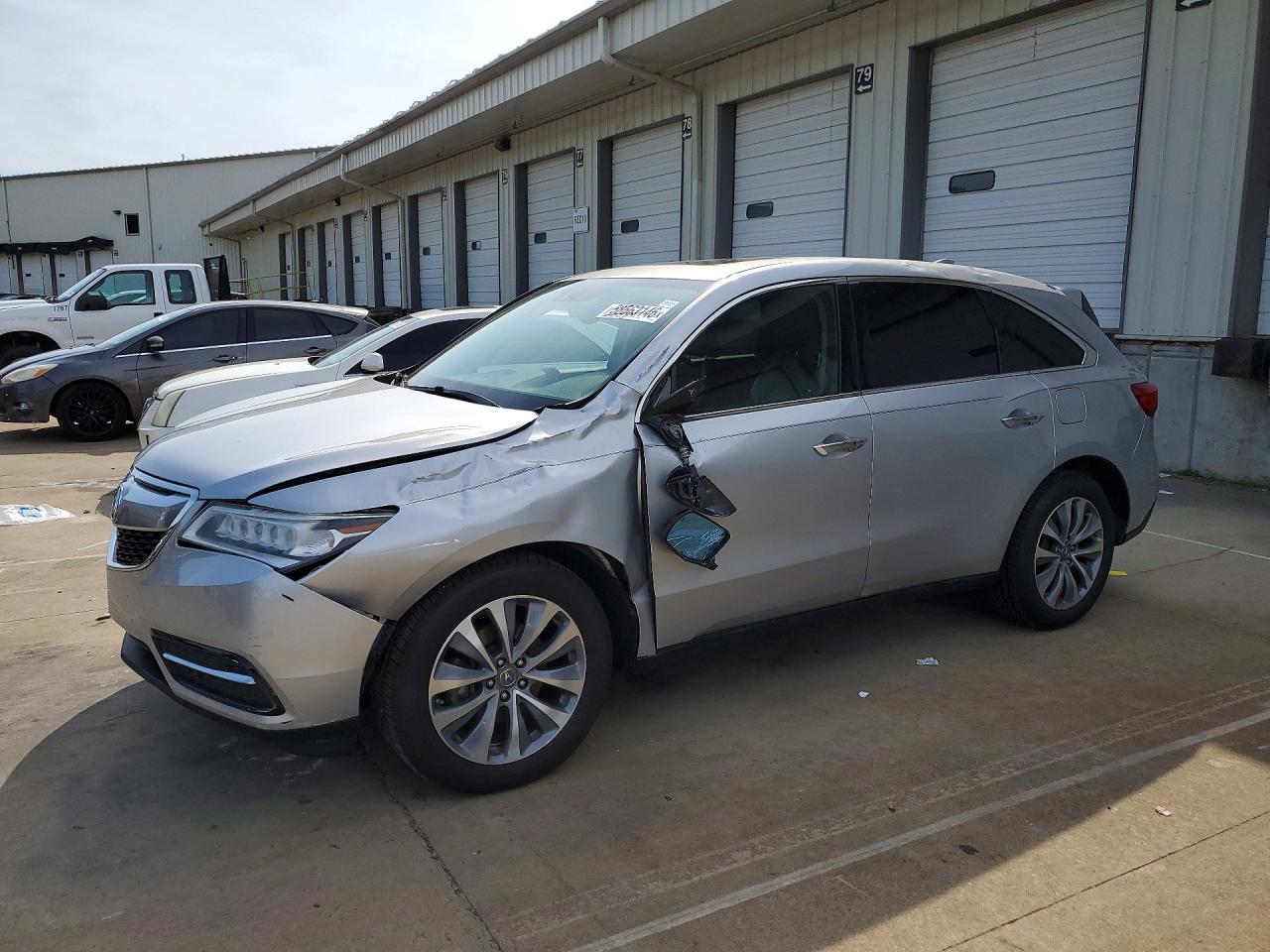 2015 Acura Mdx Technology Silver vin: 5FRYD4H41FB031689