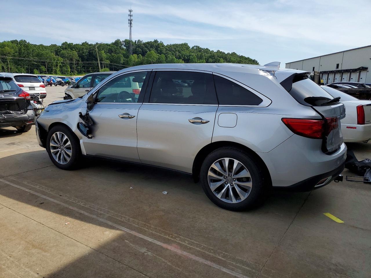 2015 Acura Mdx Technology Silver vin: 5FRYD4H41FB031689