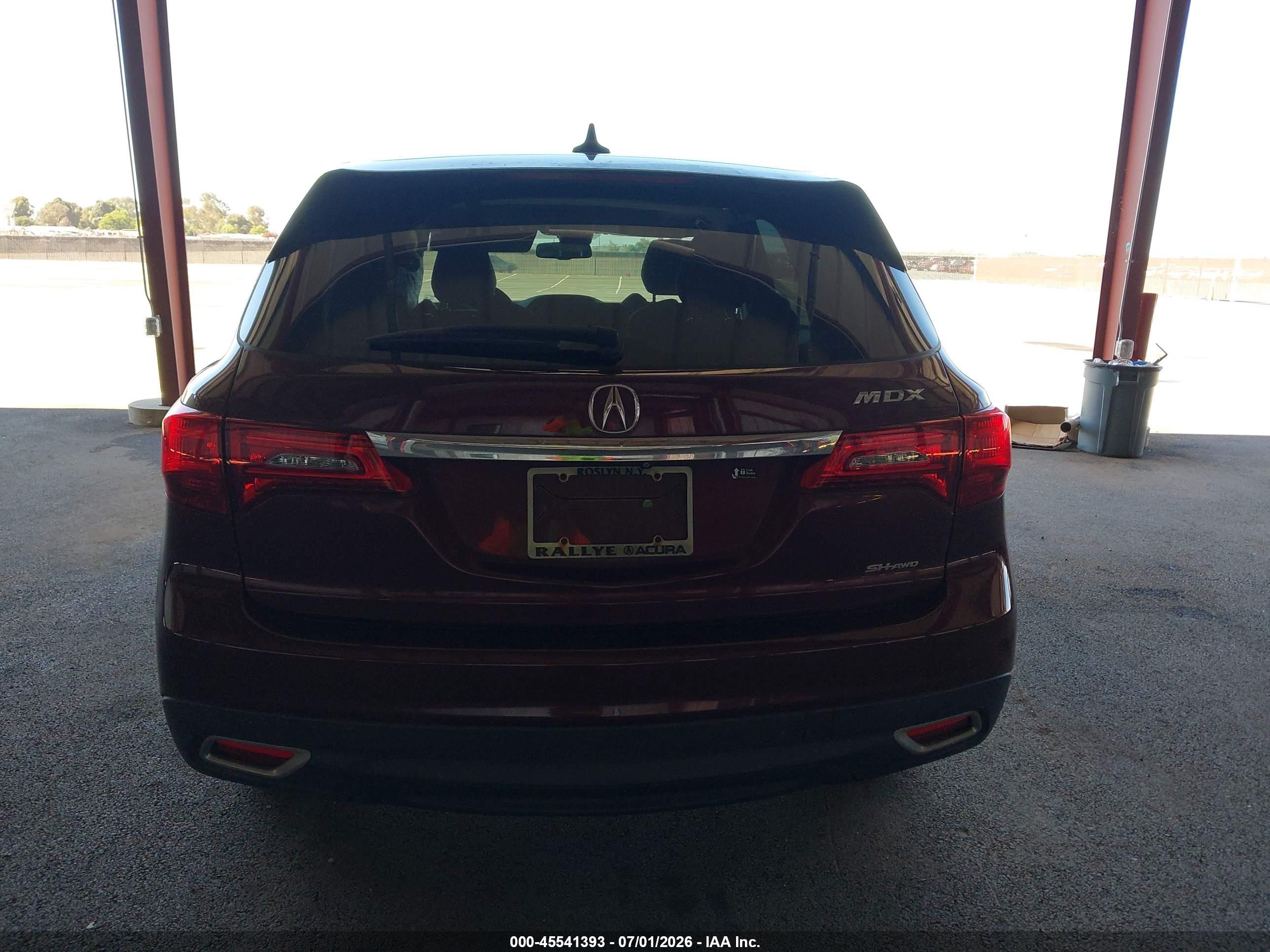 2014 Acura Mdx Technology Package Burgundy vin: 5FRYD4H42EB005472