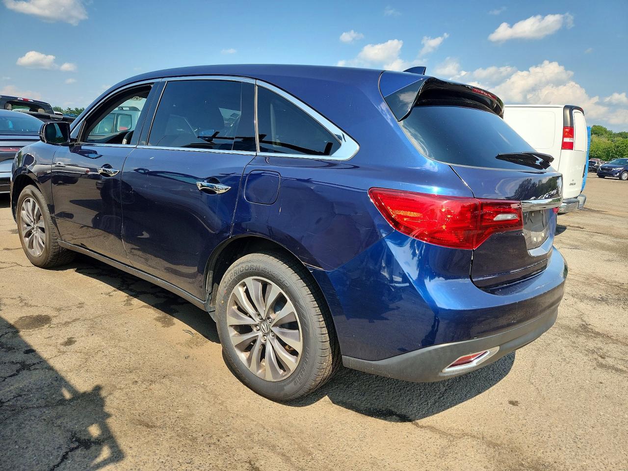2014 Acura Mdx Technology Blue vin: 5FRYD4H42EB007657