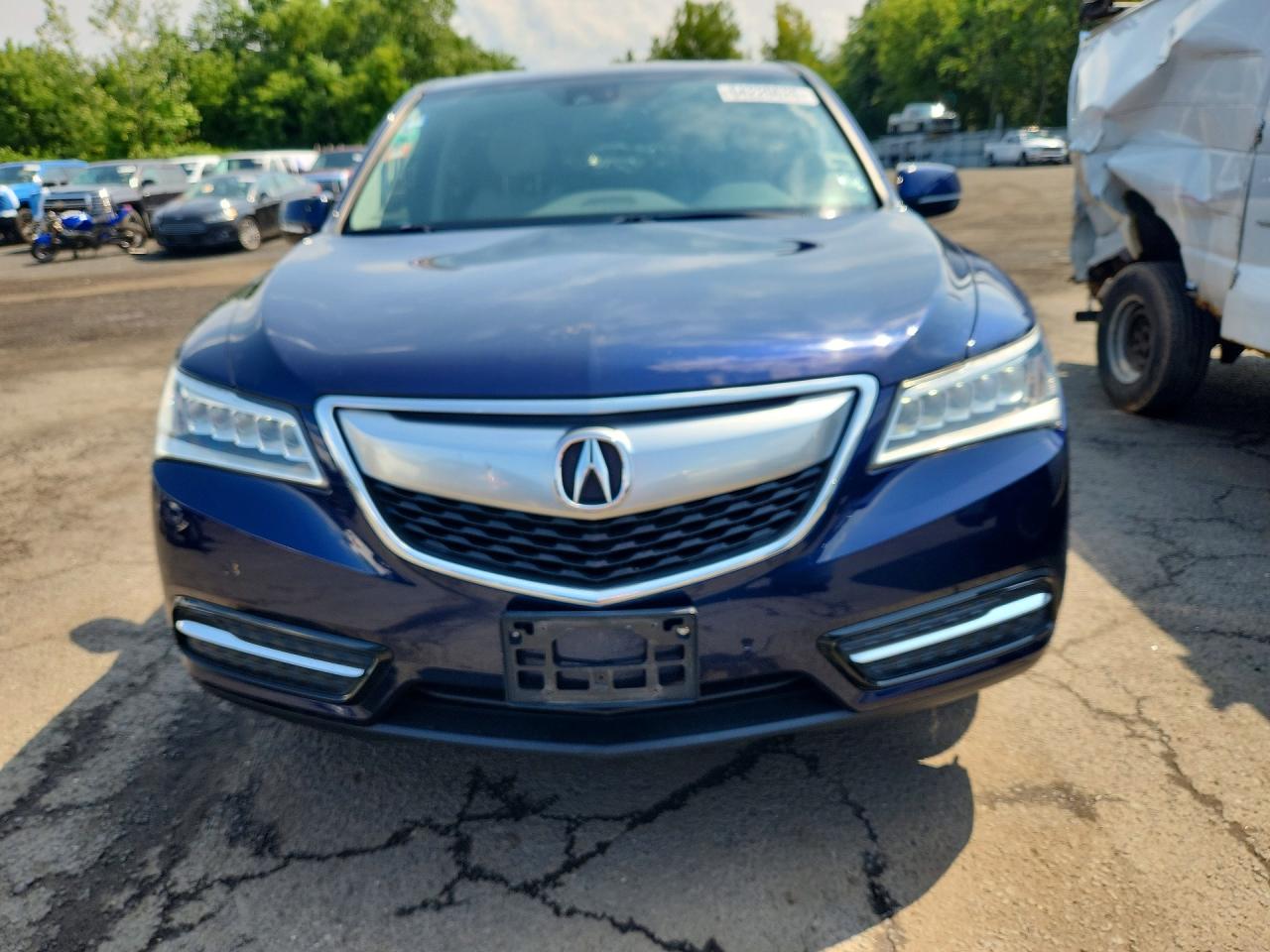 2014 Acura Mdx Technology Blue vin: 5FRYD4H42EB007657