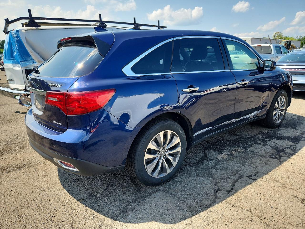 2014 Acura Mdx Technology Blue vin: 5FRYD4H42EB007657