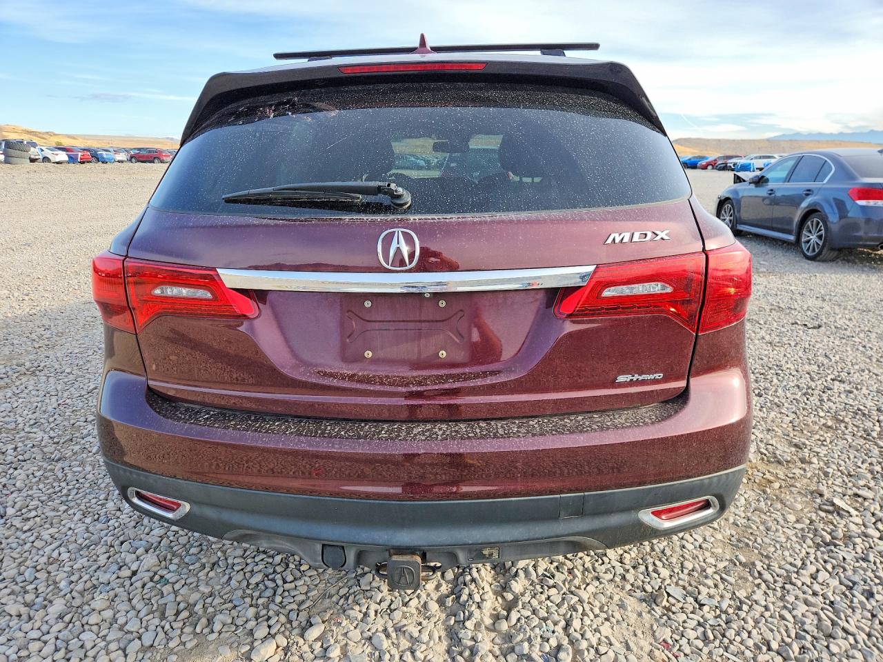 2014 Acura Mdx Technology Burgundy vin: 5FRYD4H42EB023390