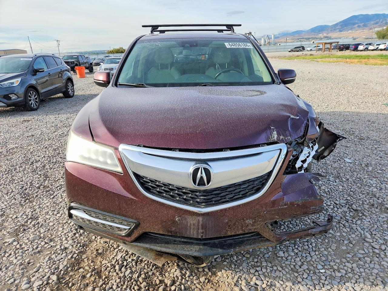 2014 Acura Mdx Technology Burgundy vin: 5FRYD4H42EB023390